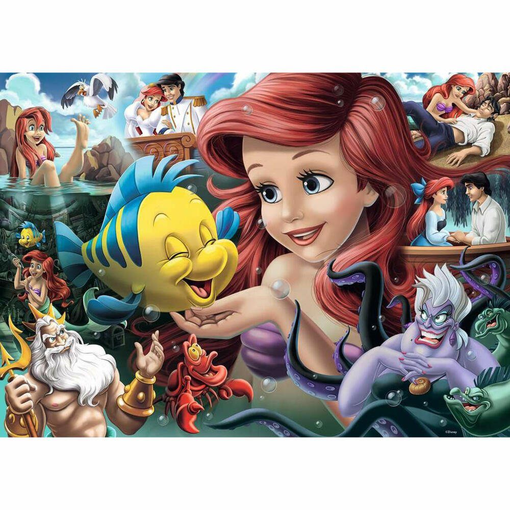 Ravensburger Puzzle Arielle die Meerjungfrau 1000 Teile, 1000 Puzzleteile