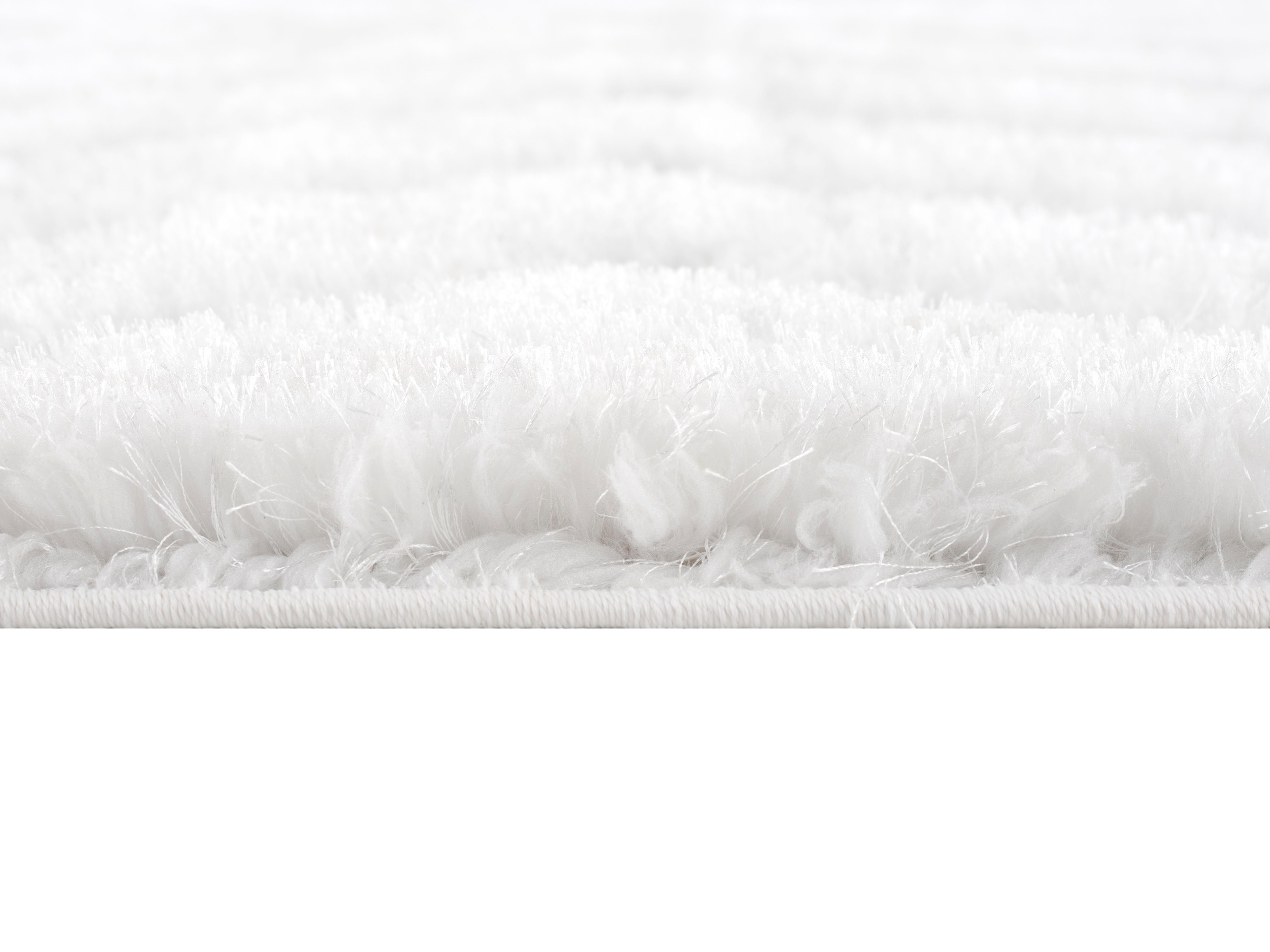 my home Hochflor-Teppich Fiori, rechteckig, Höhe: 43 mm, mit handgearbeitetem Konturenschnitt, Hochflor, Hoch-Tief-Effekt