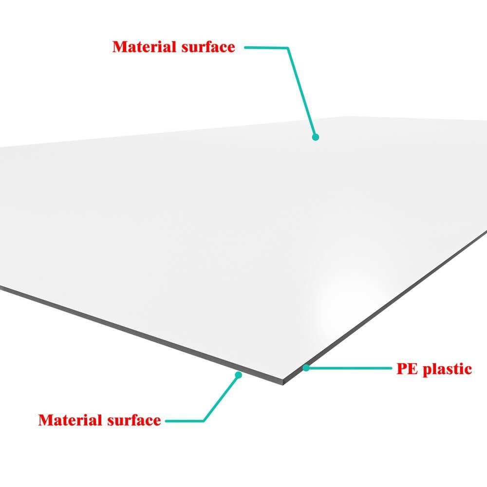 AICA Duschwand Duschrückwand PE-Aluminium Duschrückwände Verbundplatten Duschwand