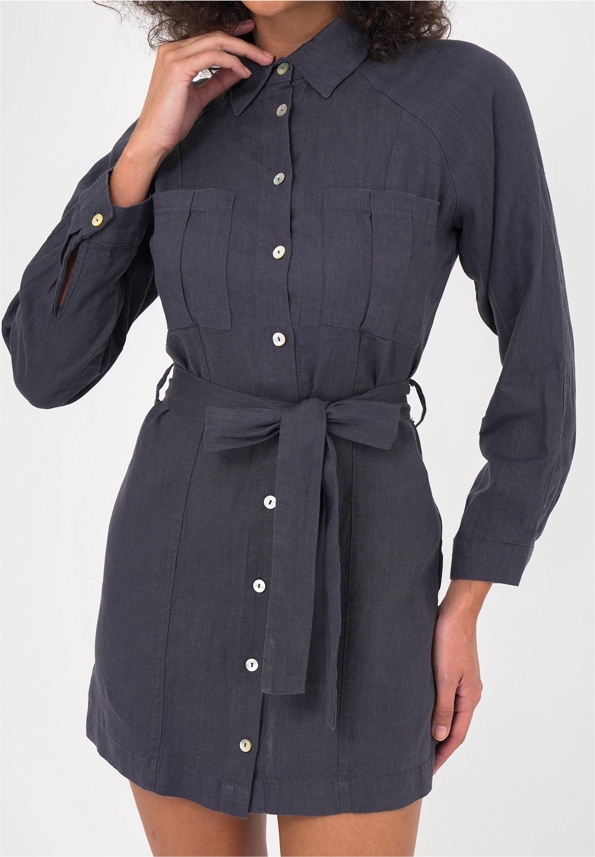 freshlions Jerseykleid Belinda (1-tlg) mit praktischem Bindeband günstig online kaufen