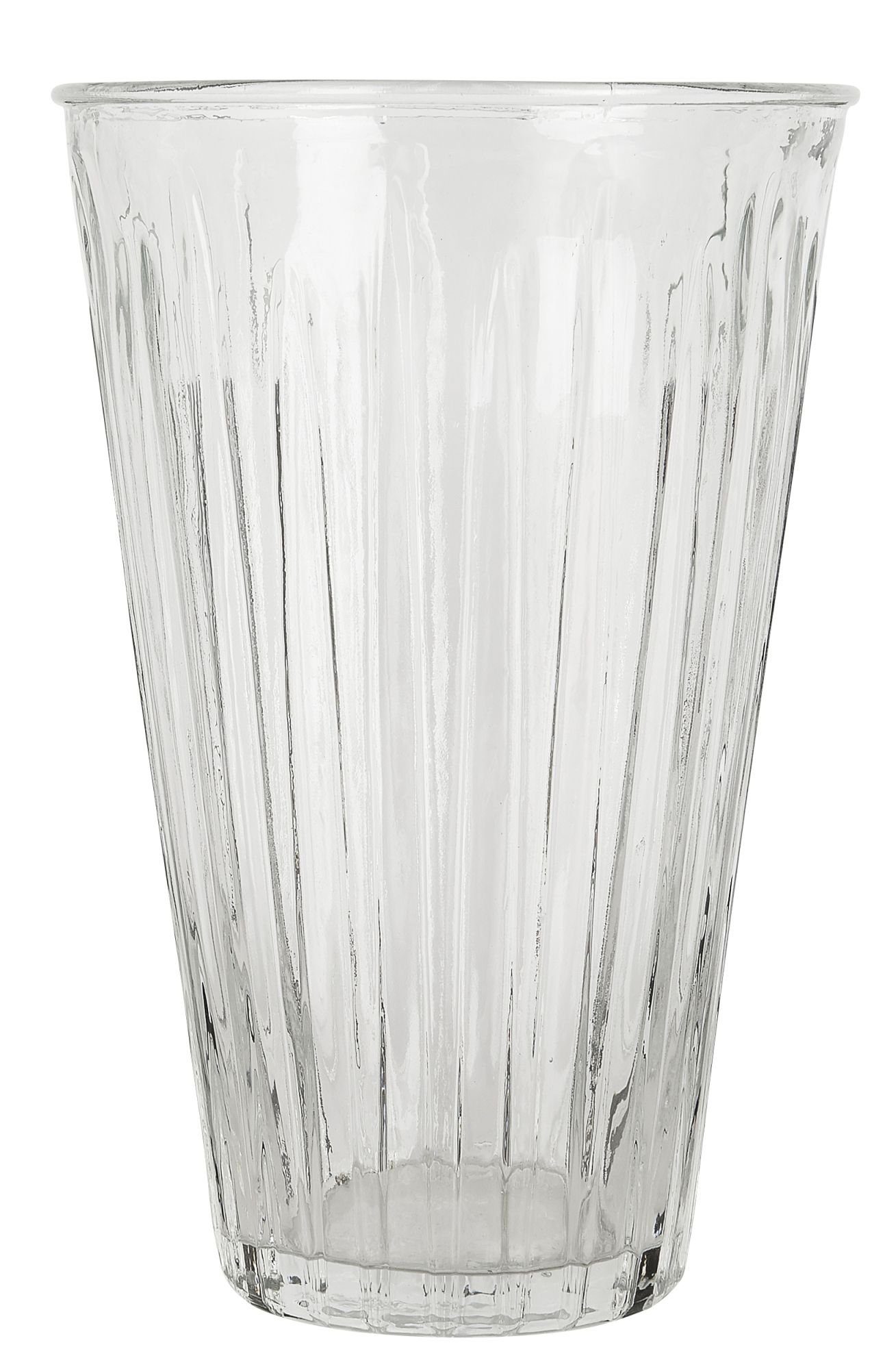 Ib Laursen Tischvase Vase Blumenvase Glas Gerillt Hoch 25cm Ib Laursen 06995-00. € 15,95
