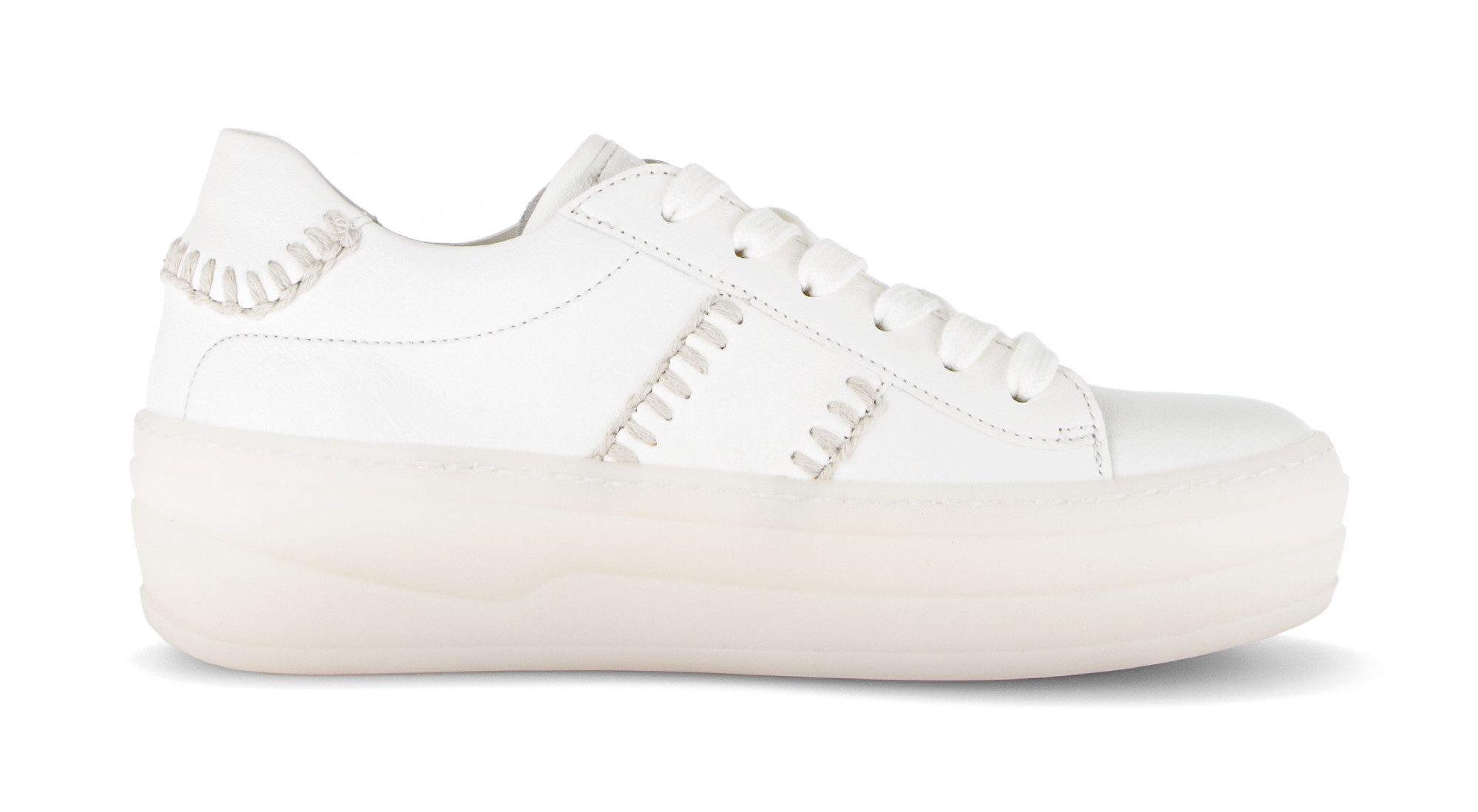 Gabor Plateausneaker Freizeitschuh, Halbschuh, Schnürschuh mit transparenter Laufsohle