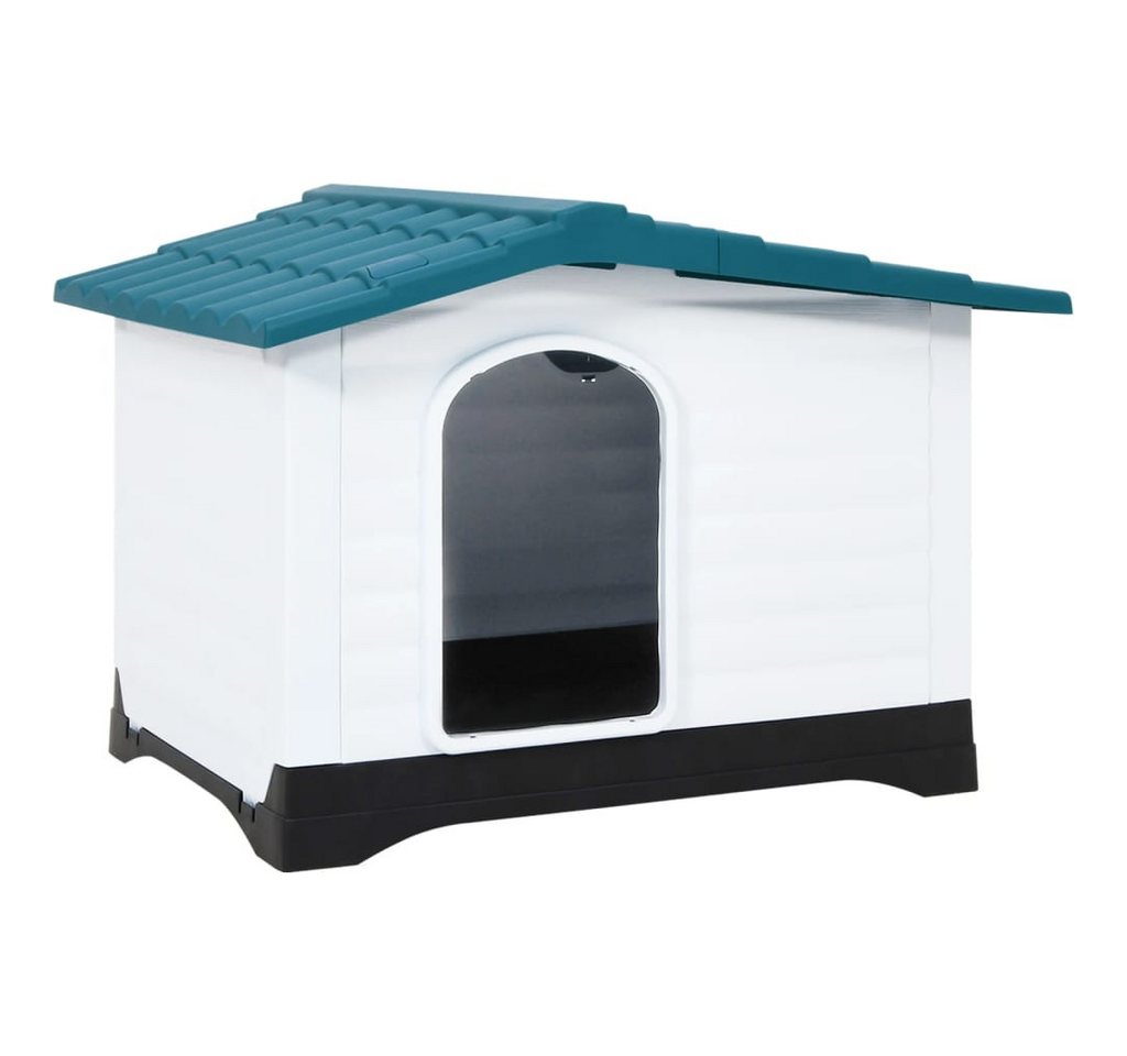 Thumbnail - vidaXL Hundehütte, Hundehaus Blau 90,5x68x66 cm Polypropylen