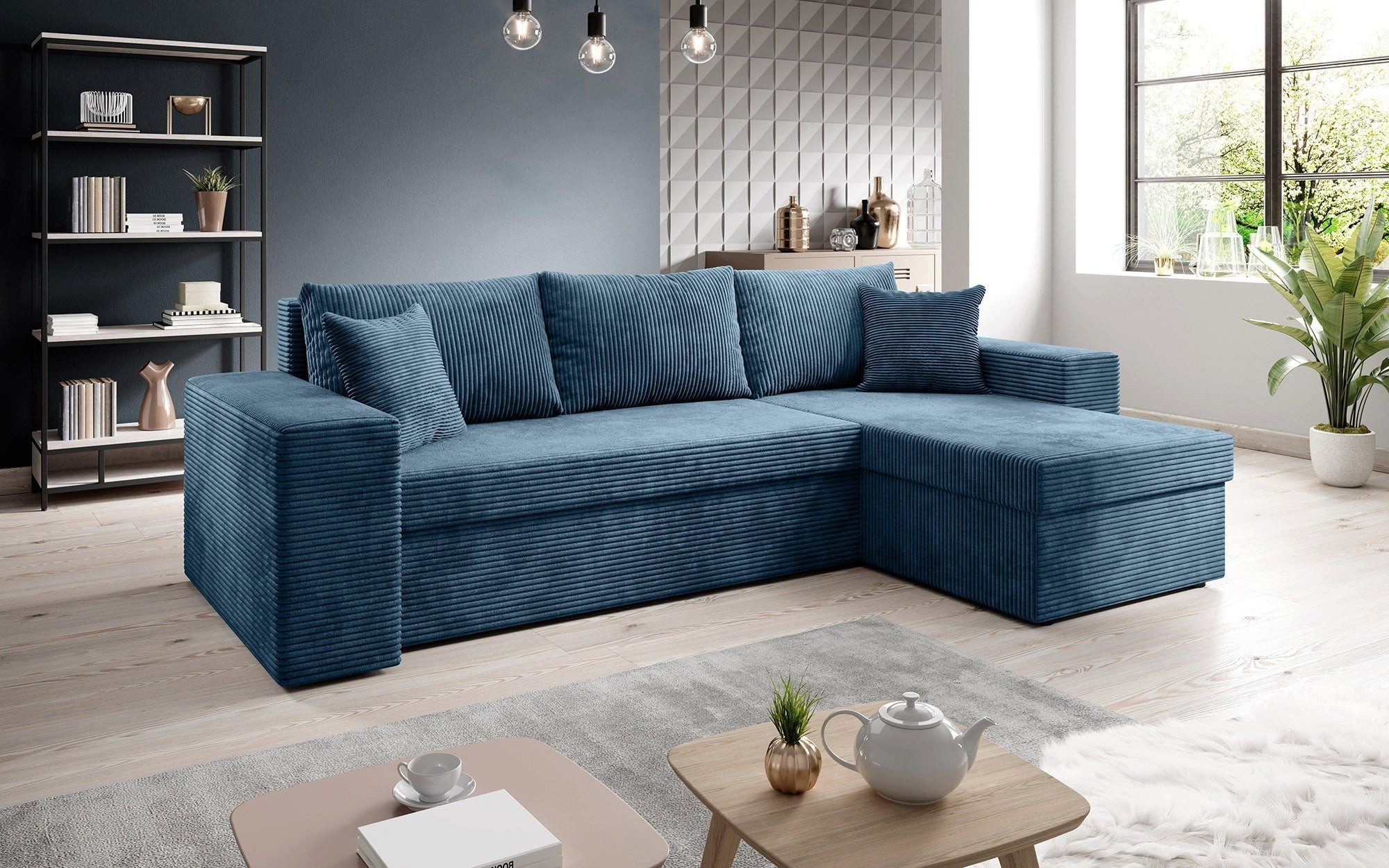 Luxusbetten24 Schlafsofa Designer Sofa Denver, mit günstig online kaufen