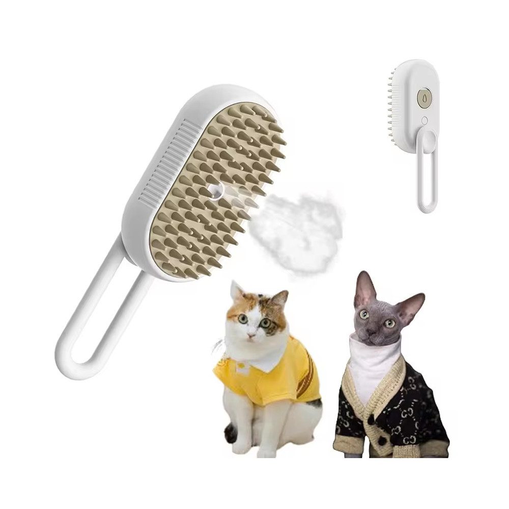 Petsation Fellbürste Petsation 3-in-1 Dampf-Bürste für Hunde & Katzen Fellpflege Fellbürste, für alle Hunde und Katzen mit Langhaar oder Kurzhaar