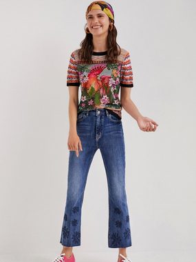 Desigual 7/8-Jeans GALA (1-tlg) Stickerei