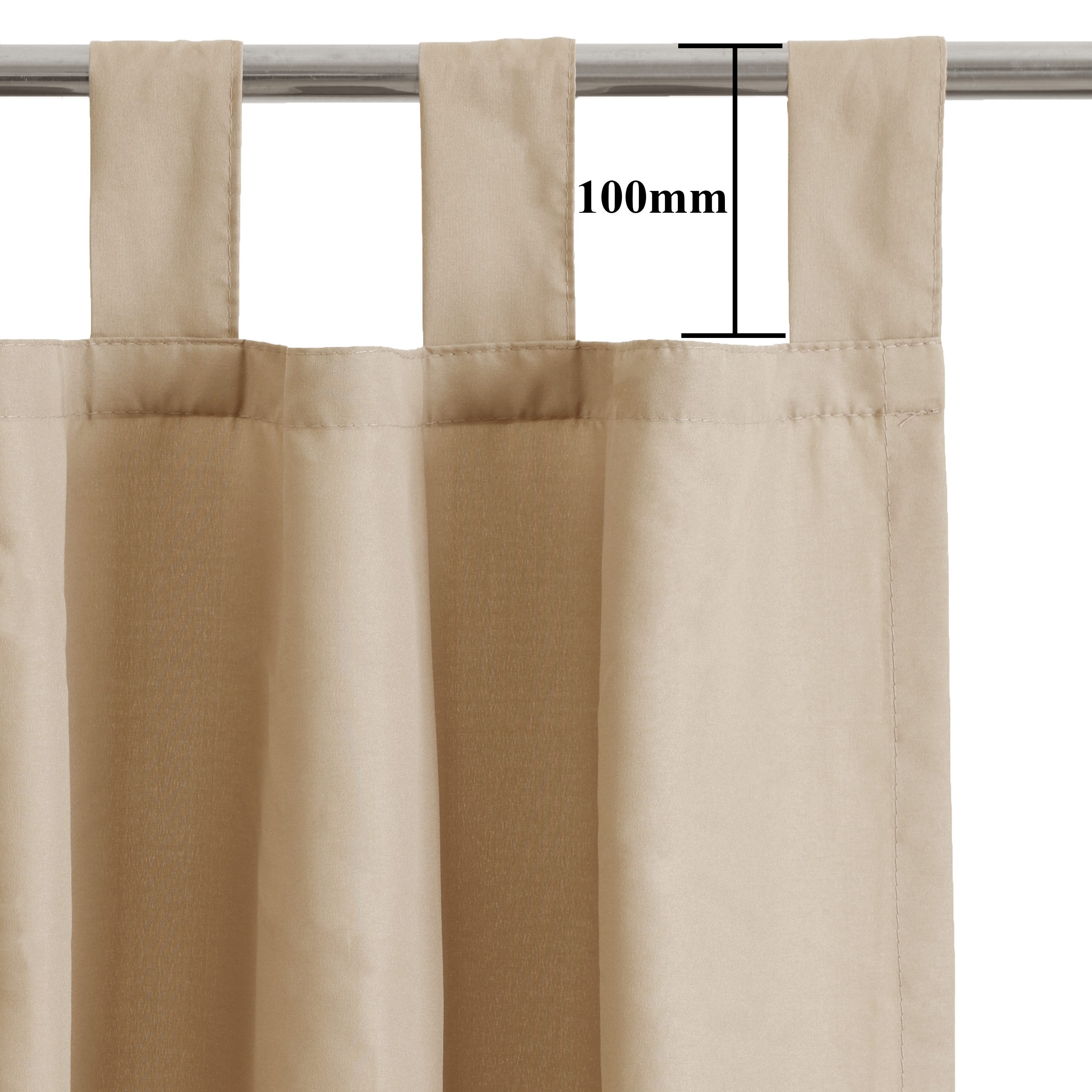 OTTO home Vorhang Raja mit Schlaufen, 2er Pack, blickdicht, Topseller (2 St), Schlaufen, blickdicht, Polyester, 2er-Set, Bestseller, einfarbig, modern, pflegele – Bild 5 von 5