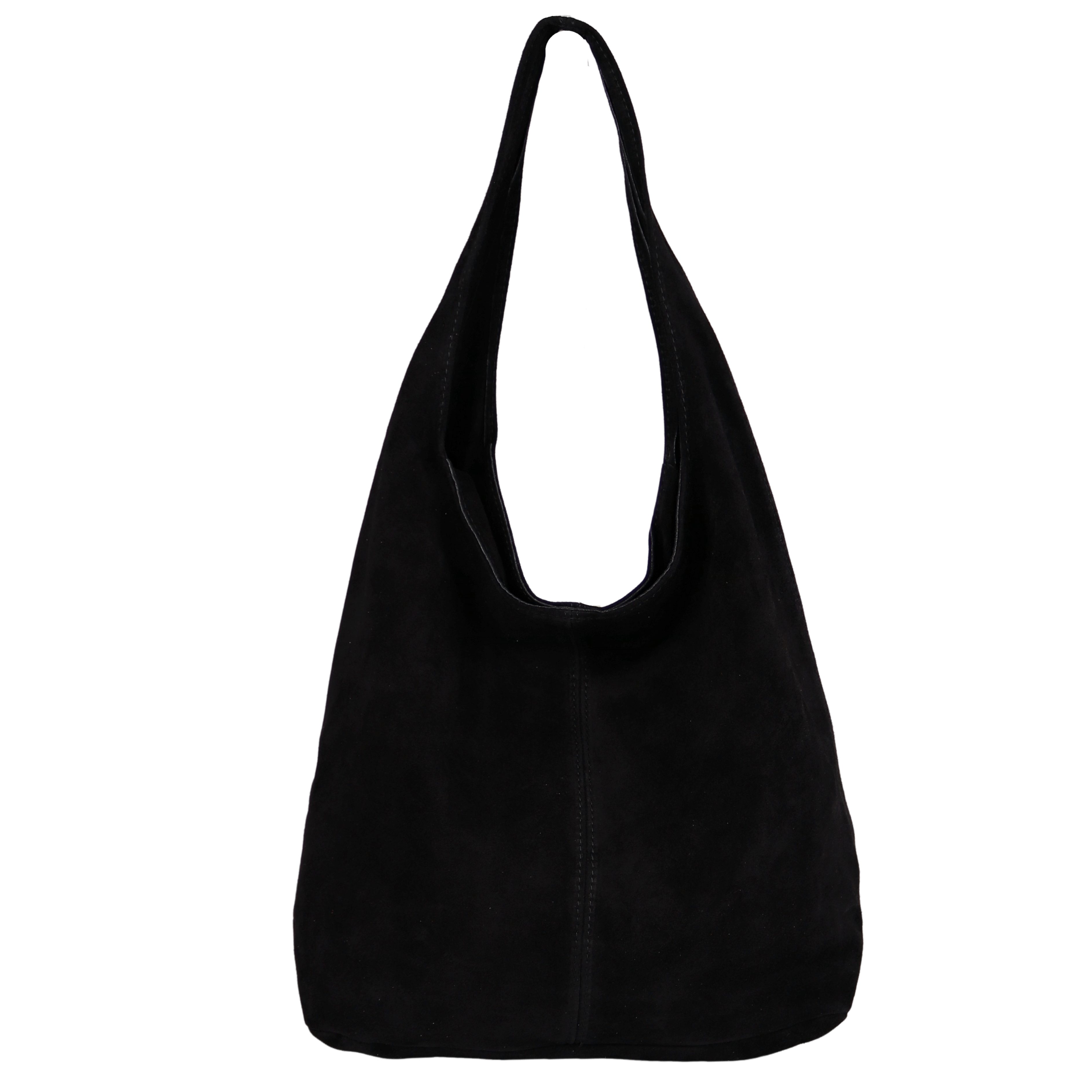MIRROSI Beuteltasche aus Echtleder, Made in Italy, Shopper Tasche, Tragetasche (33x32x16cm) mit viel Stauraum