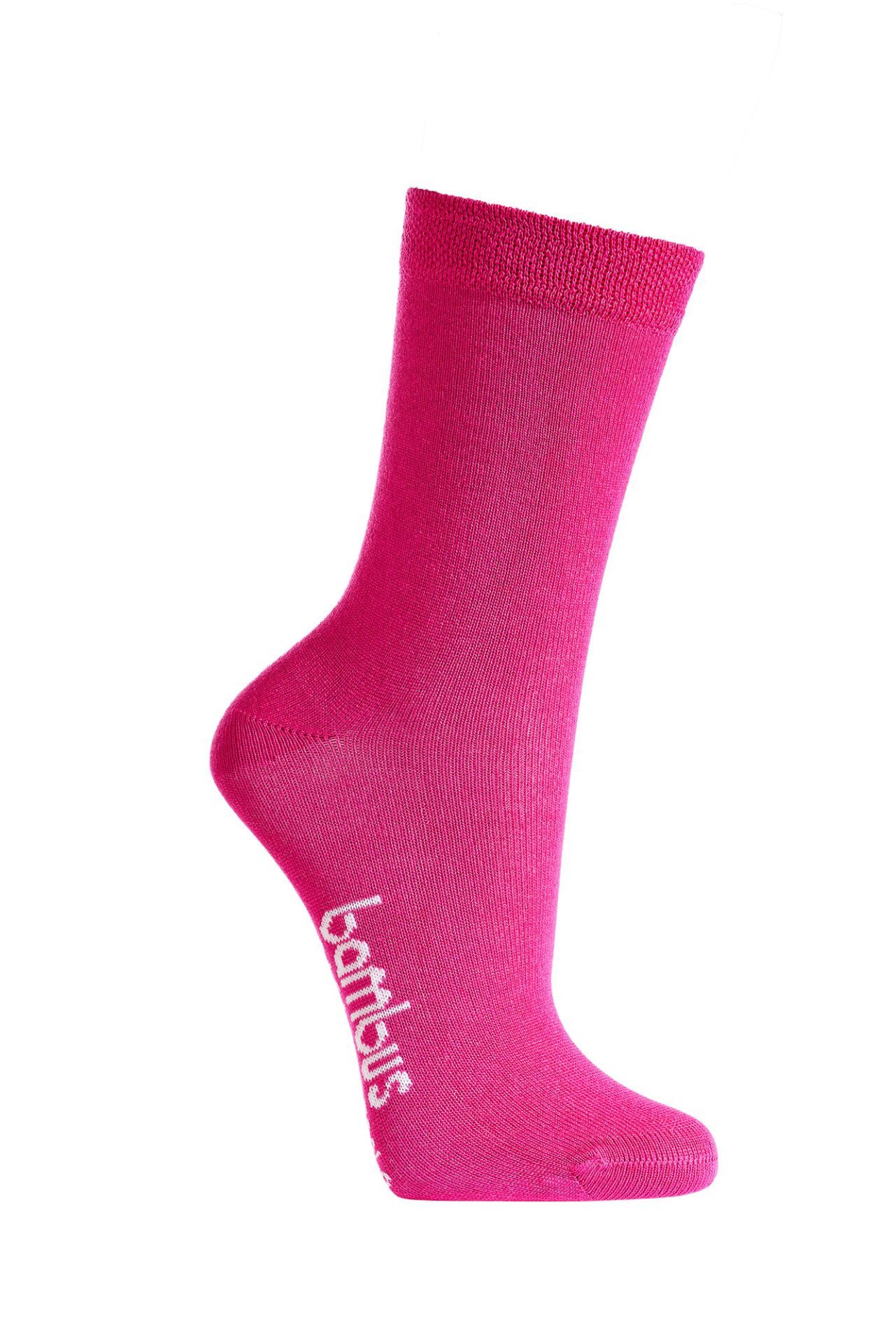Socken 3 Paar superweiche Bambus Kinder-Söckchen aus Viskose unifarben