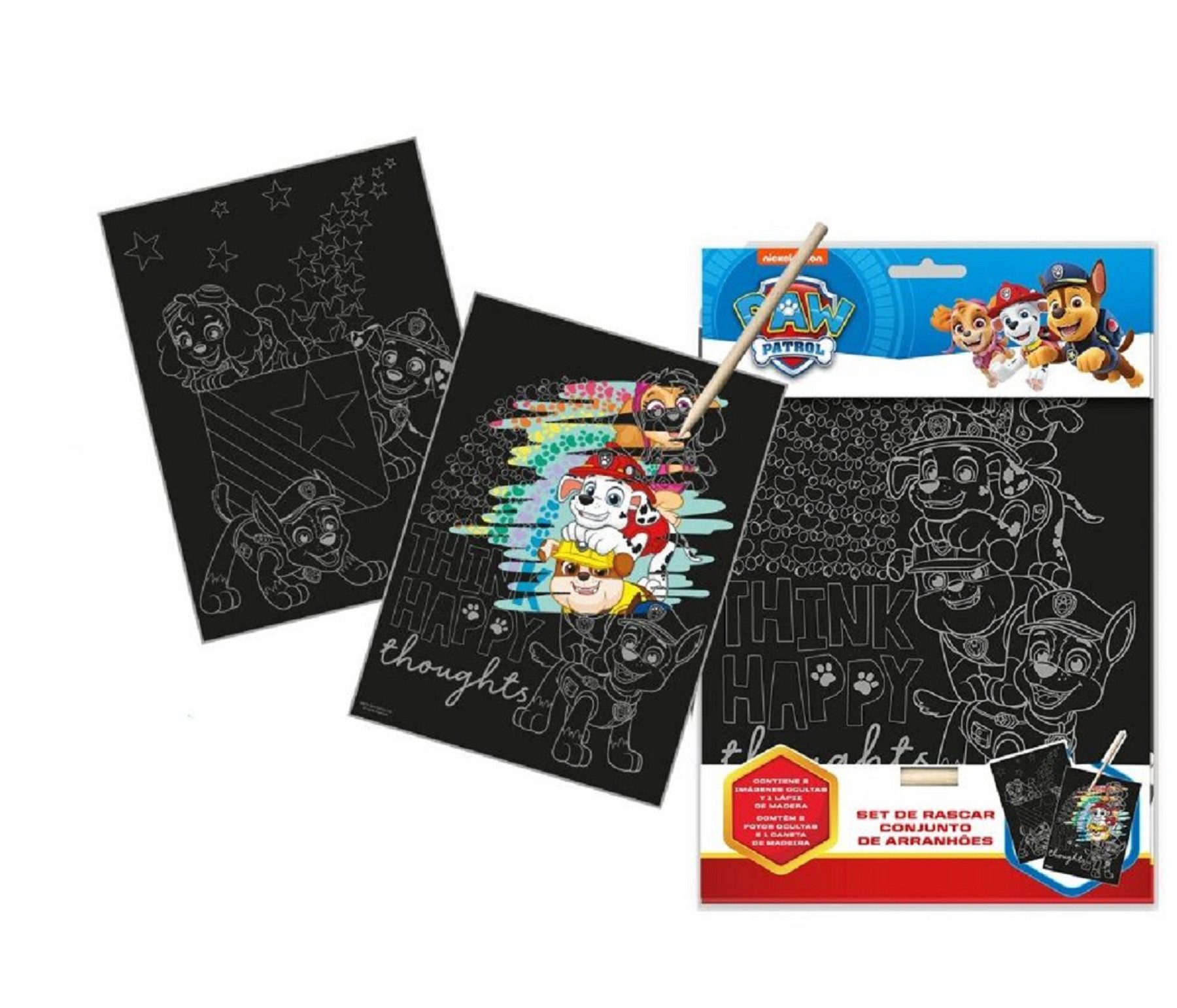 PAW PATROL Zeichenblock Kratzerset – Kratzen, Malen und Spaß haben mit den beliebten