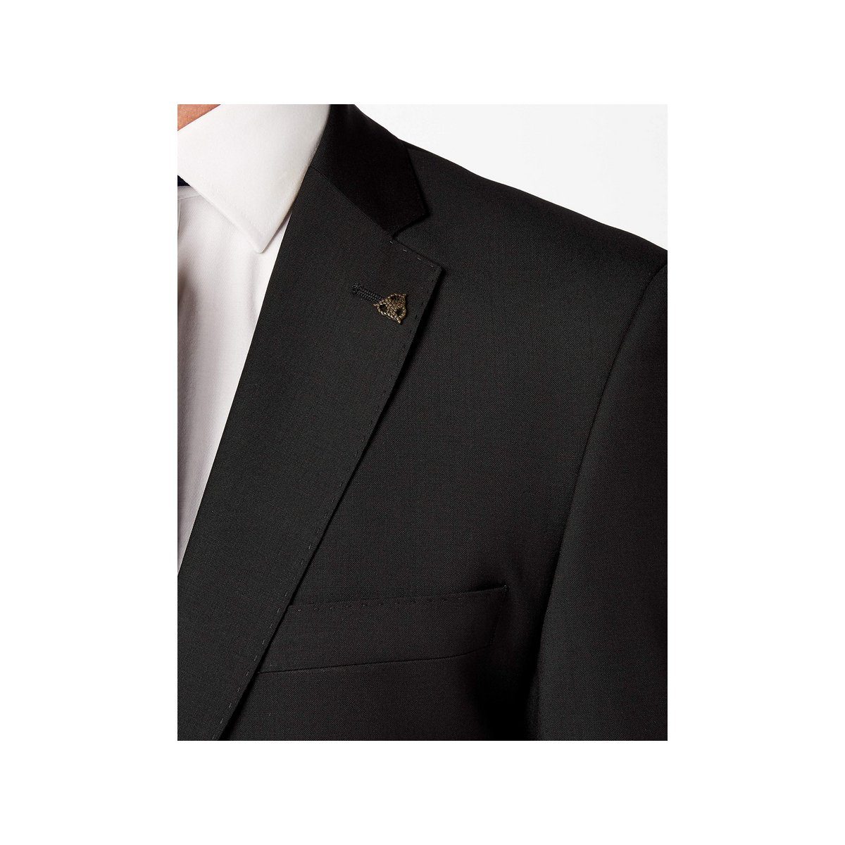BLACK MILKY Roy Robson (1-tlg., regular Angabe) Anzughose keine schwarz