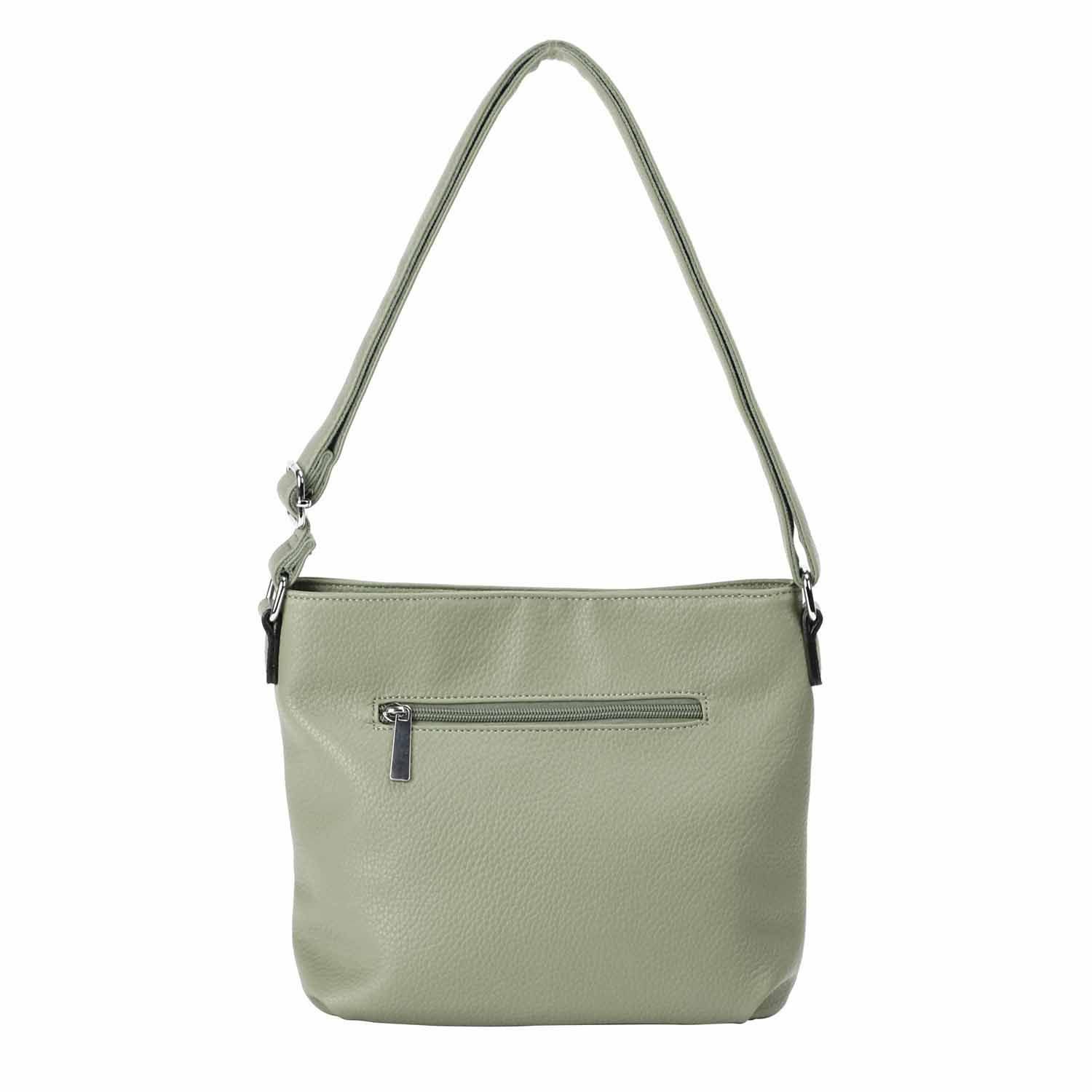 ITALYSHOP24 Schultertasche Damen Tasche Crossbody Shopper Umhängetasche Handtasche Leder Optik, Hobo Bag Damentasche City Bag Freizeit CrossOver Fransen Henkeltasche