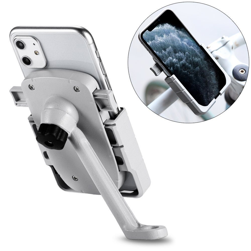 Smartphone-Halterung cofi1453® 360 Grad Verstellbarer Halterung Universal Fahrrad Handyhalterung für Rückspiegel Halter Fahrrad Fahrradhalterung für Smartphones