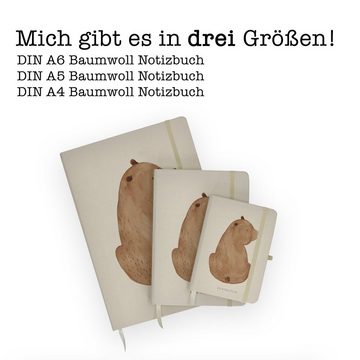 Mr. & Mrs. Panda Notizbuch Bär Schulterblick - Transparent - Geschenk, Notizen, Skizzenbuch, Wel Mr. & Mrs. Panda, Personalisierbar