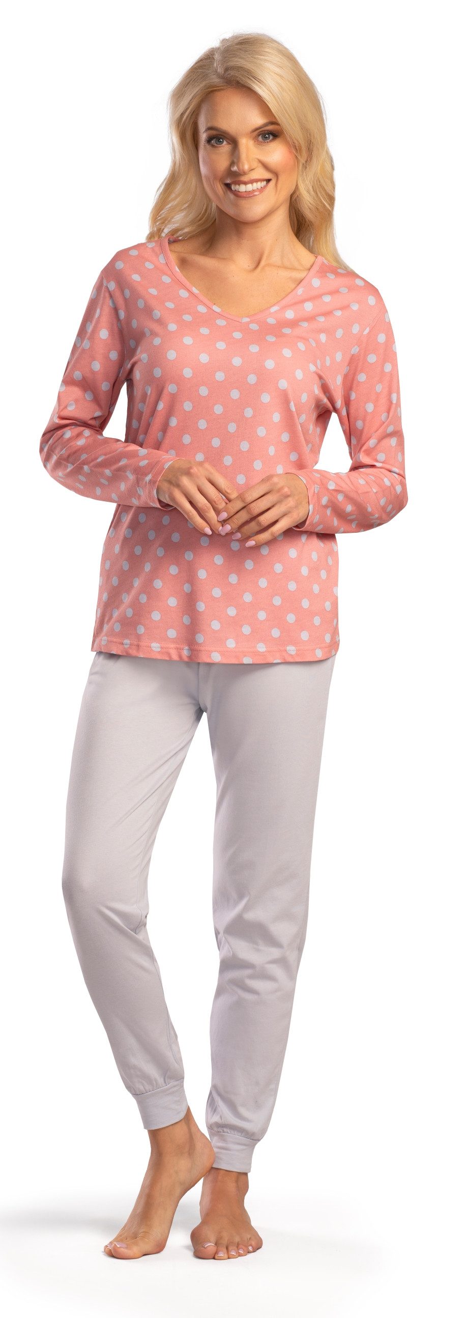 Consult-Tex Pyjama Damen Pyjama Schlafanzug Langarm (Spar-Set, 1 Stück) aus günstig online kaufen