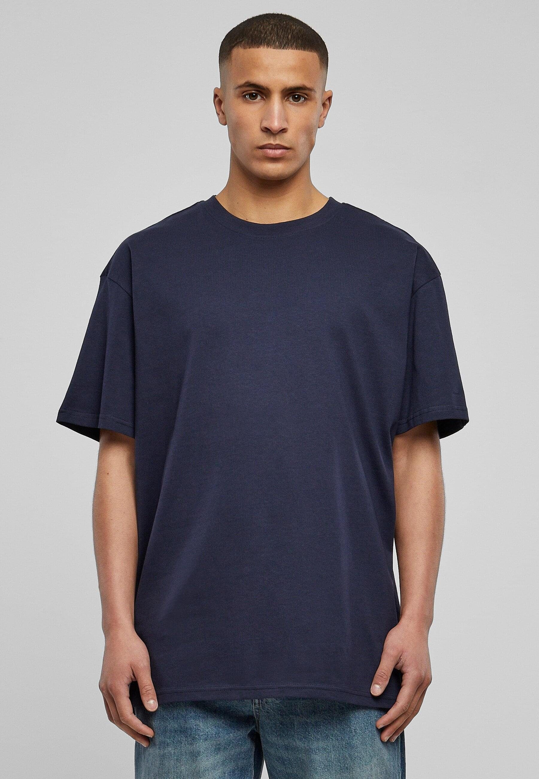 URBAN CLASSICS T-Shirt Herren Heavy midnightnavy+lavender Tee 2-Pack (1-tlg) Ovesized