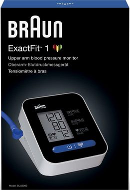Braun Oberarm-Blutdruckmessgerät ExactFit™ 1 BUA5000V1, Universal-Manschettengröße 22-42 cm