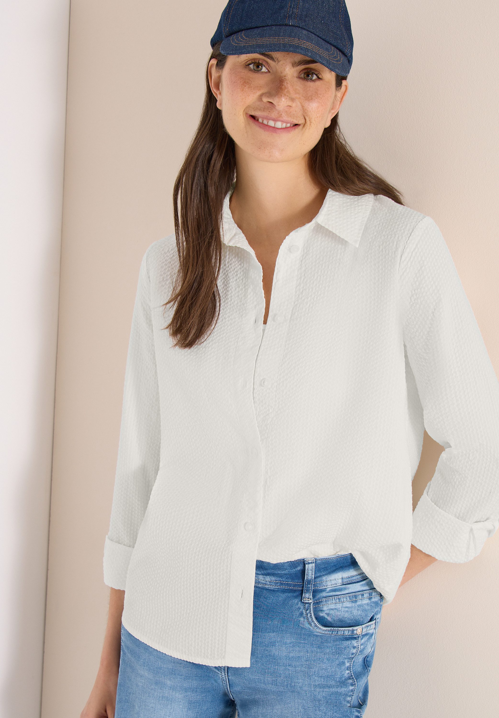 CECIL Hemdbluse in Blusen-Optik