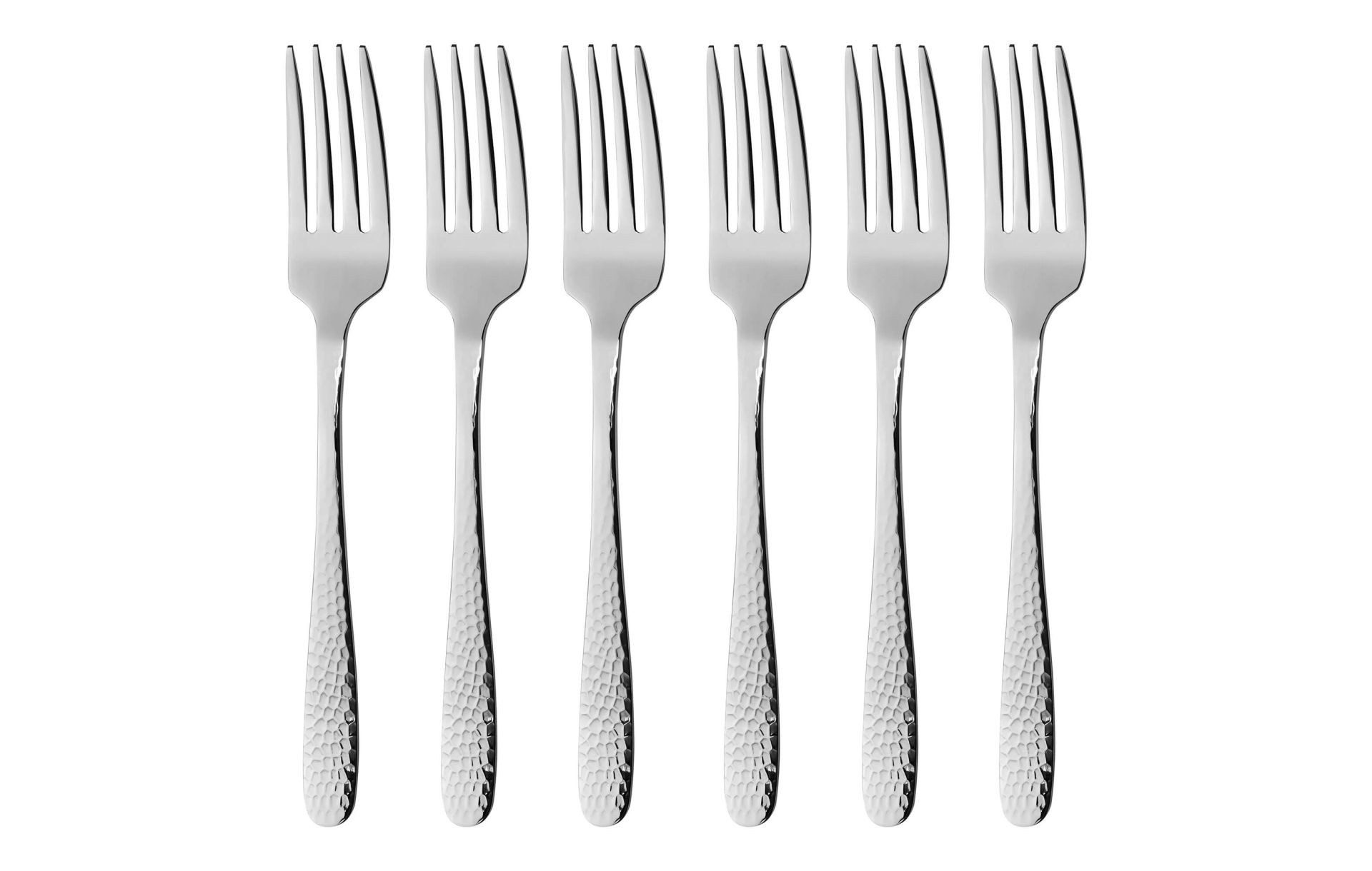 GRÄWE Dessertlöffel (6 Stück), Dessertgabeln Gent, 6-teilig, Edelstahl