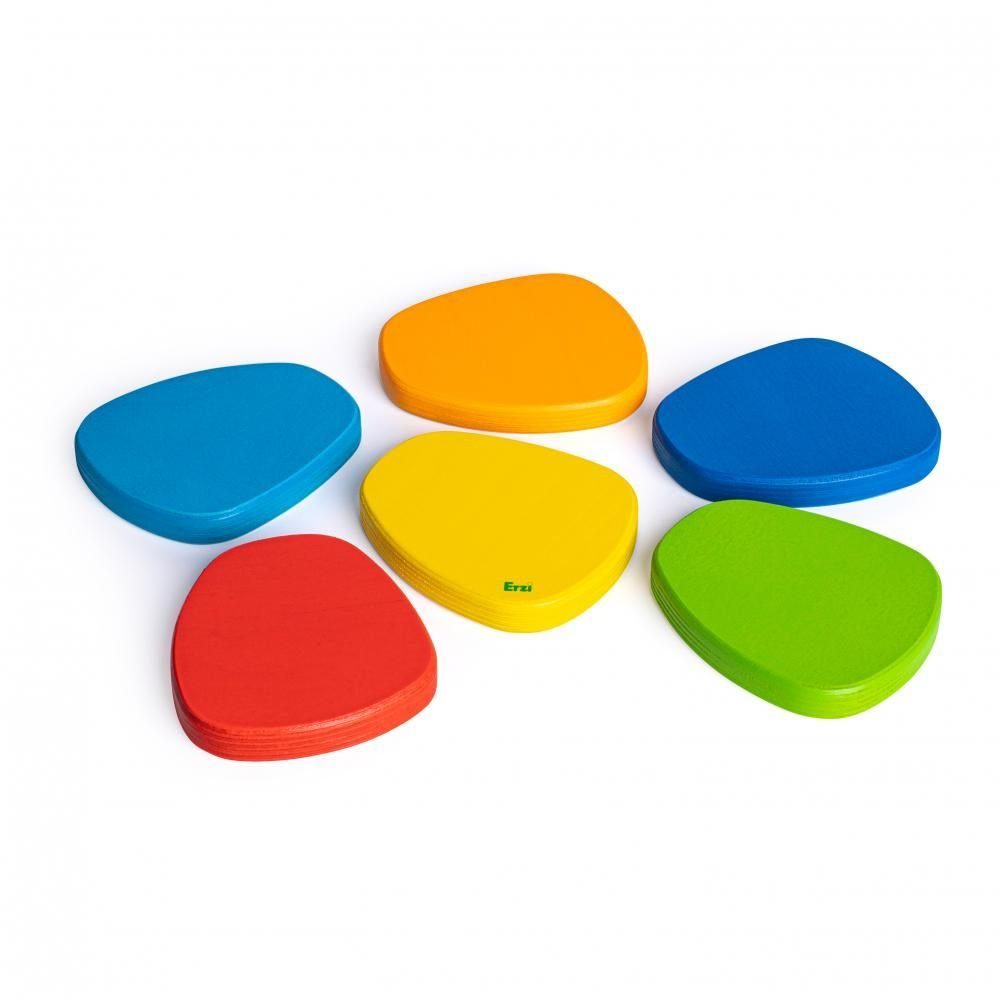 Erzi® Lernspielzeug (Set, 6-St), Balanciersteine Regenbogen zum Lernen und Spielen