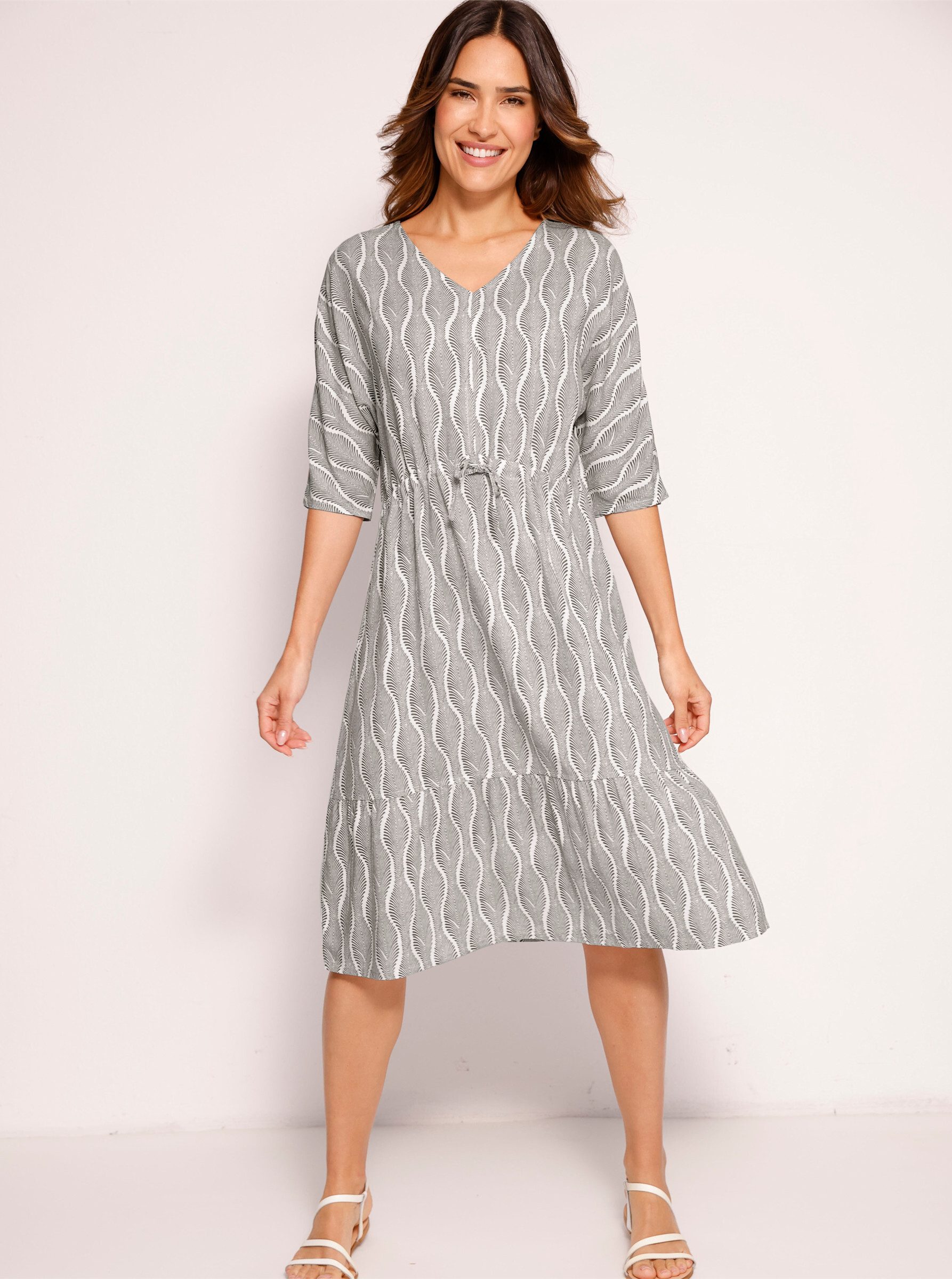 Sieh an! Strandkleid Sommerkleid 3/4-Arm