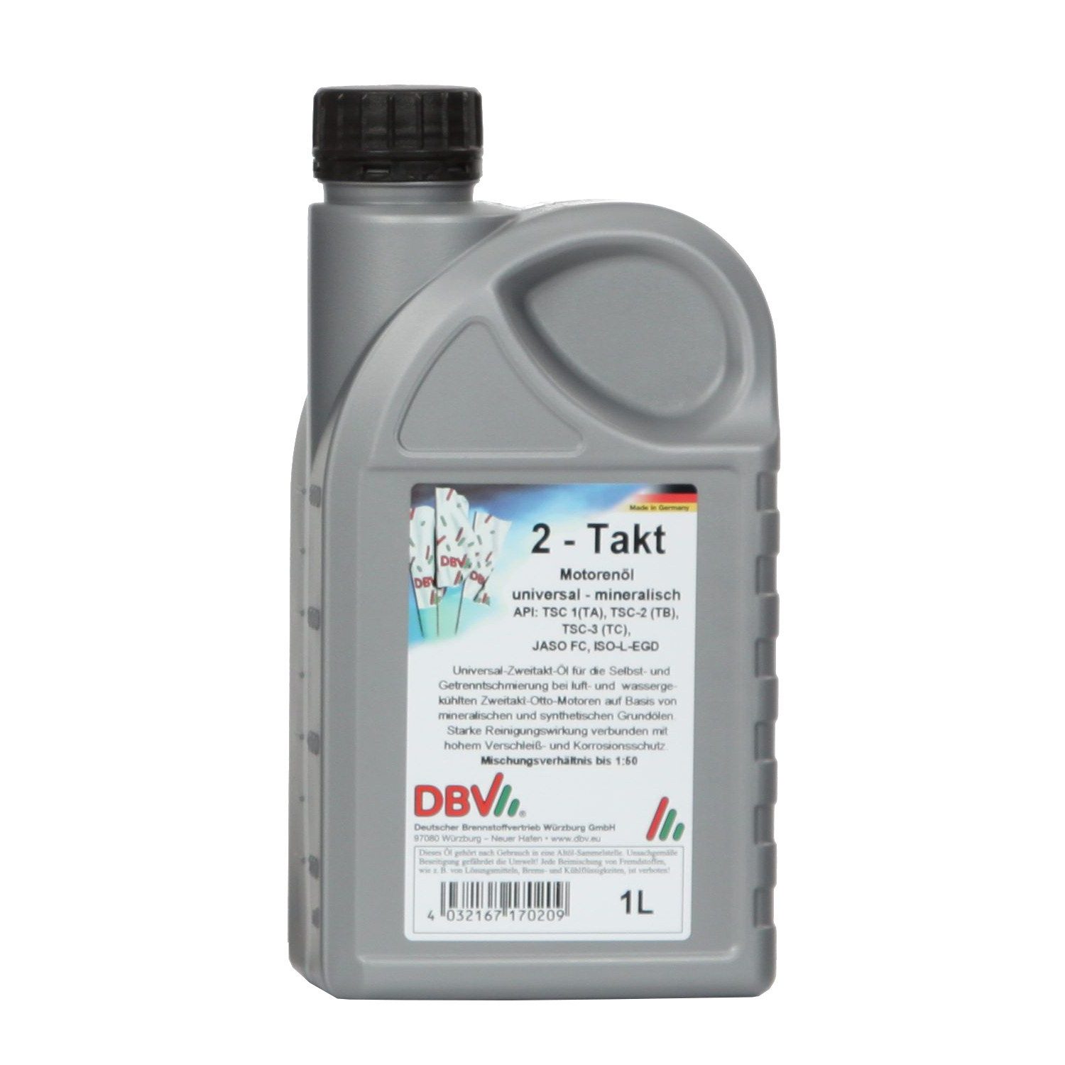 DBV Motoröl DBV 2-Takt-Öl (mineralisch) 20 x 1-Liter-Dose