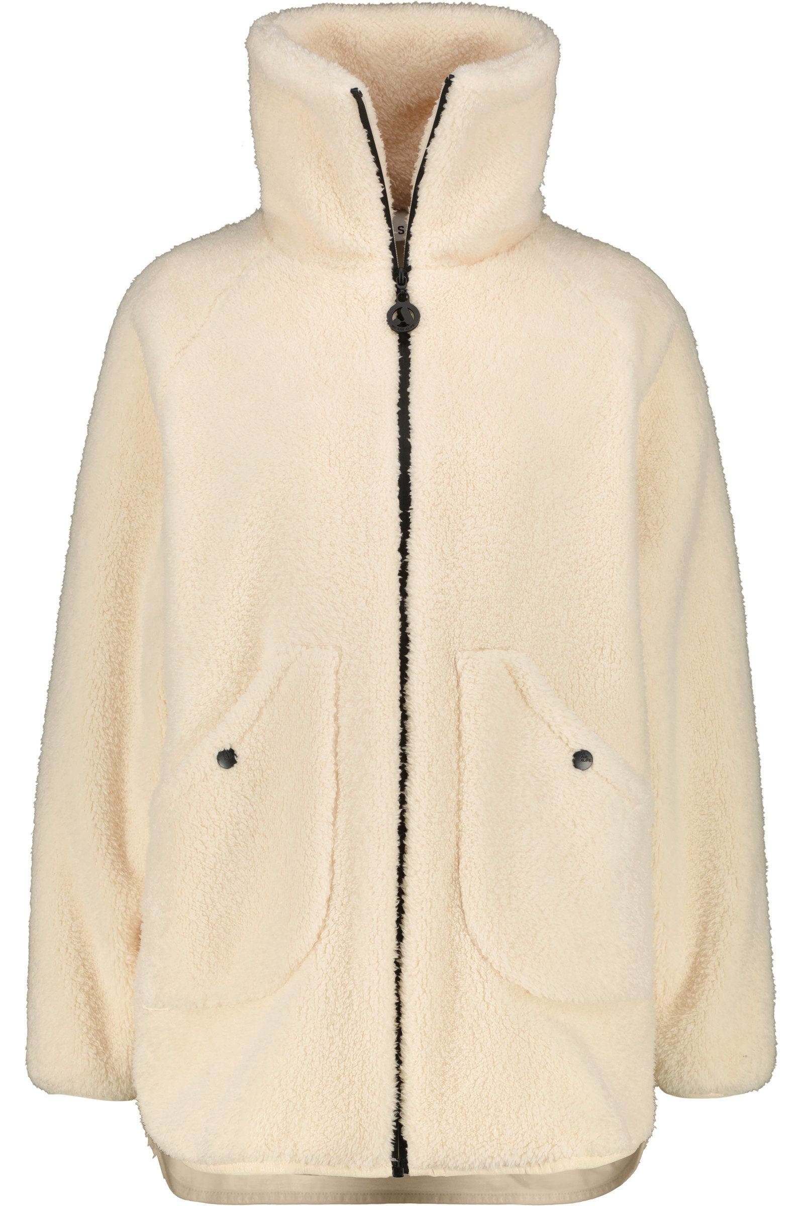 Alife & Kickin Fellimitatjacke Damen SariaAK T Übergangsjacke, Jacke Dichter Teddyfleece, hoher Stehkragen, zwei aufgesetzte Taschen