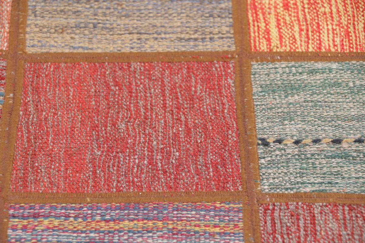 Orientteppich Kelim Handgewebter Patchwork 4 / rechteckig, Orientteppich mm Nain Trading, 139x197 Perserteppich, Höhe: