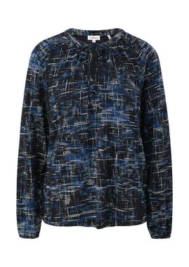s.Oliver Langarmshirt Jerseybluse mit Allover-Muster