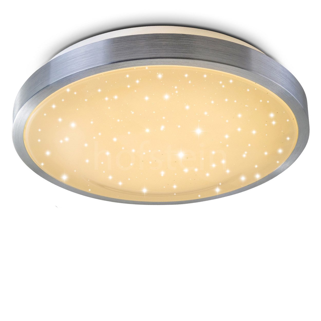 hofstein Deckenleuchte »Conetta« Bad-Lampe aus gebürstetem Aluminium, 3000 günstig online kaufen