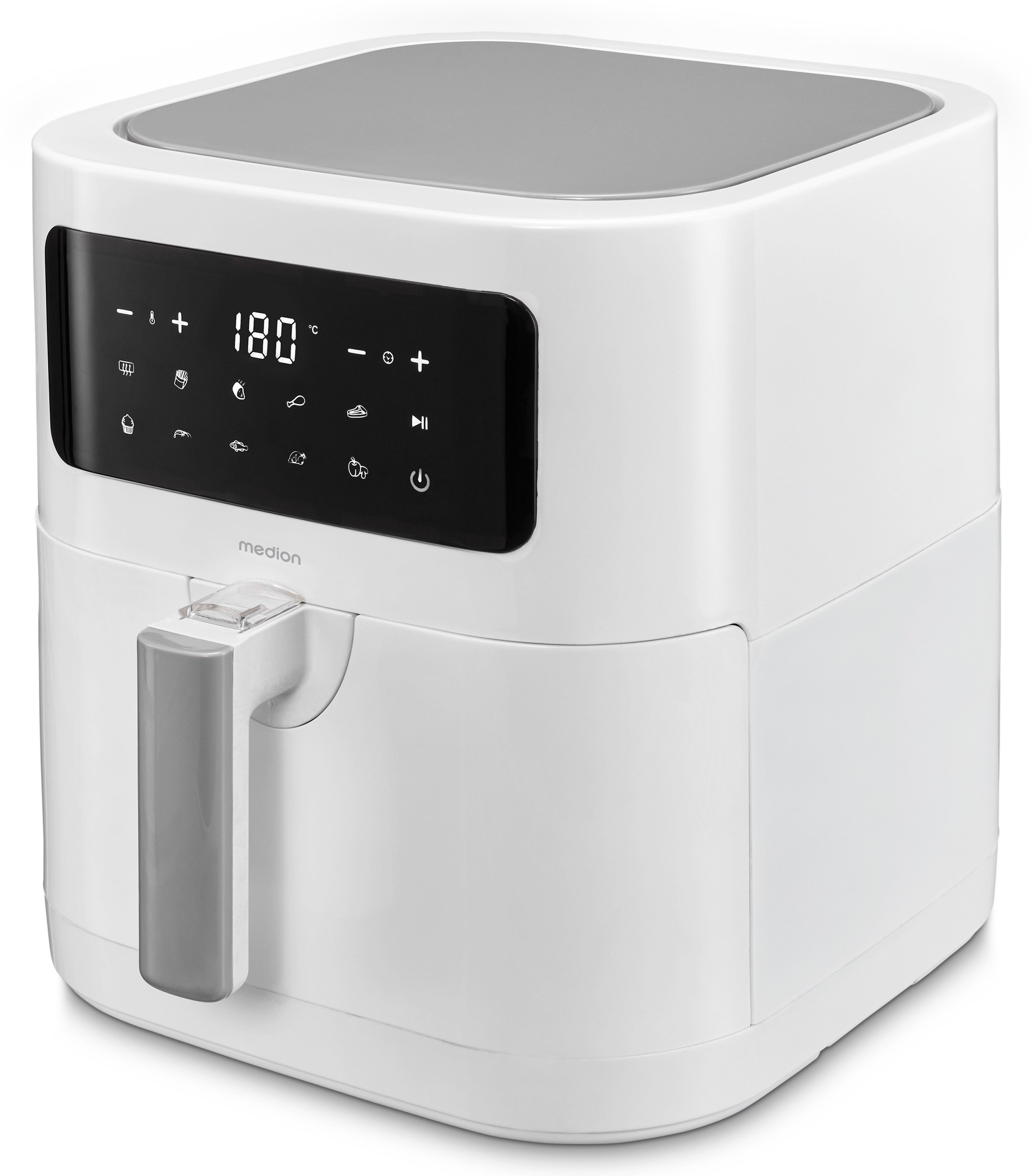Medion® Heißluftfritteuse MD11740 E40 XL, 2000 W, digitales Bedienfeld, 9 Automatikprogramme