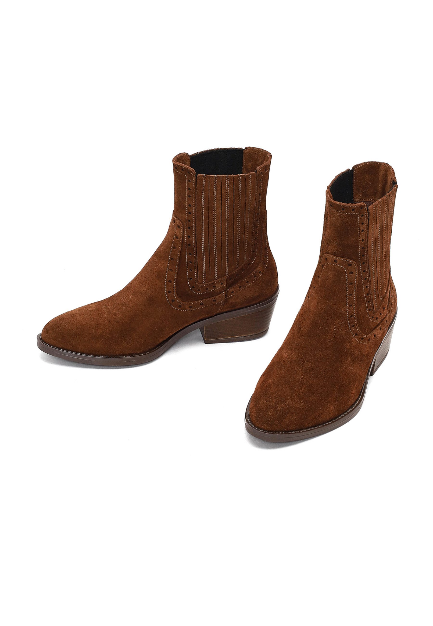 Derimod Cowboy-Stiefel aus Veloursleder Cowboy Boots