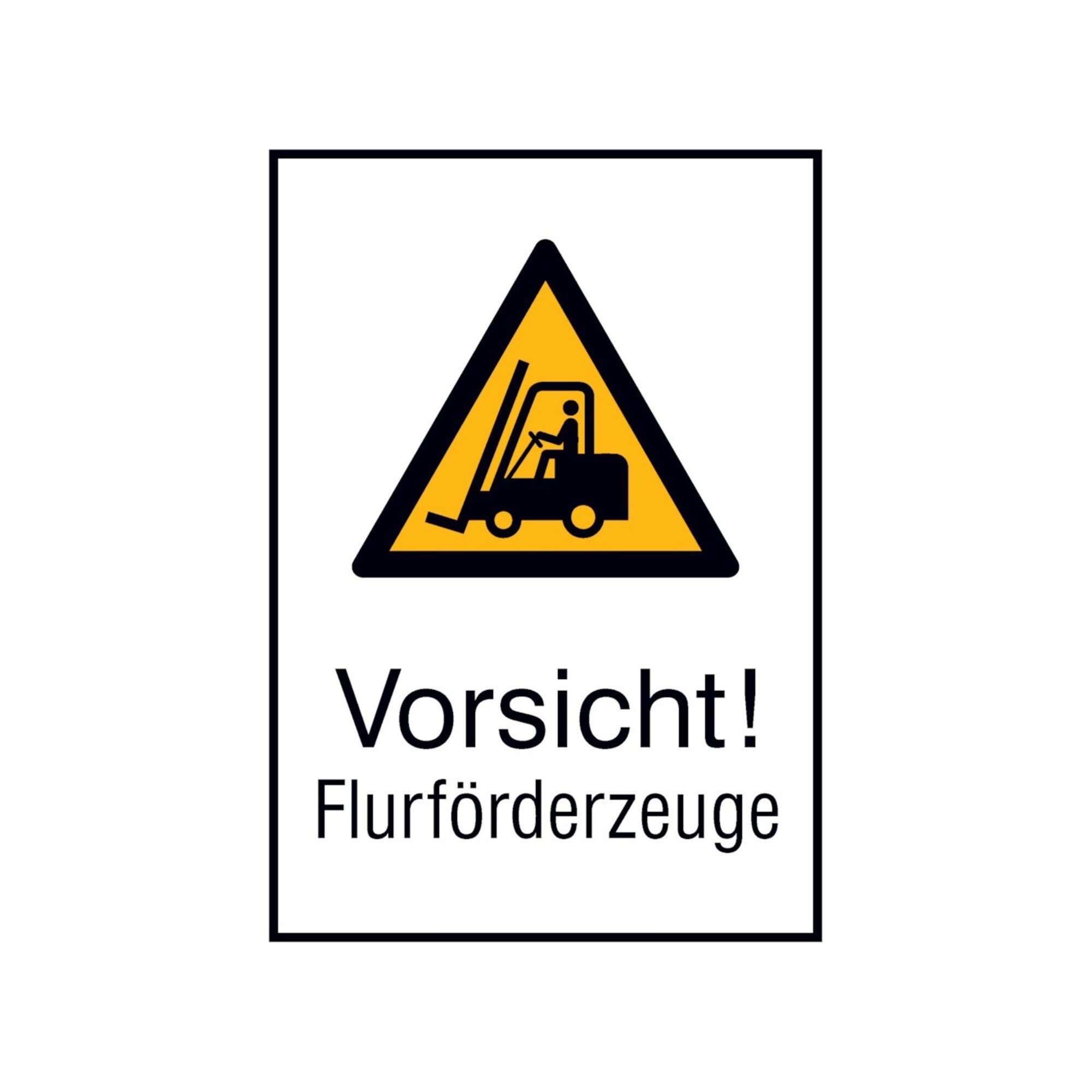 wolk Warnschild SafetyMarking Warnschild Aluminium B262xH371 mm Vorsicht Flurförderzeu