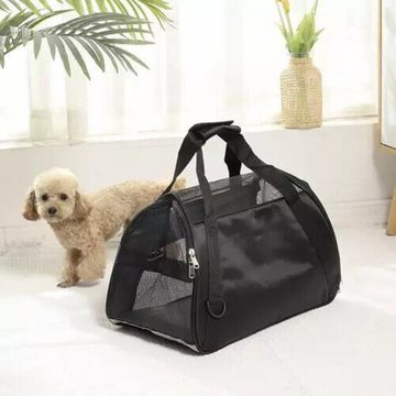 Purlov Tiertransporttasche Transporttasche für Hunde/Katzen, komfortabel und sicher bis 8,00 kg, Sicherer Transport für Haustiere, stabil und komfortabel.
