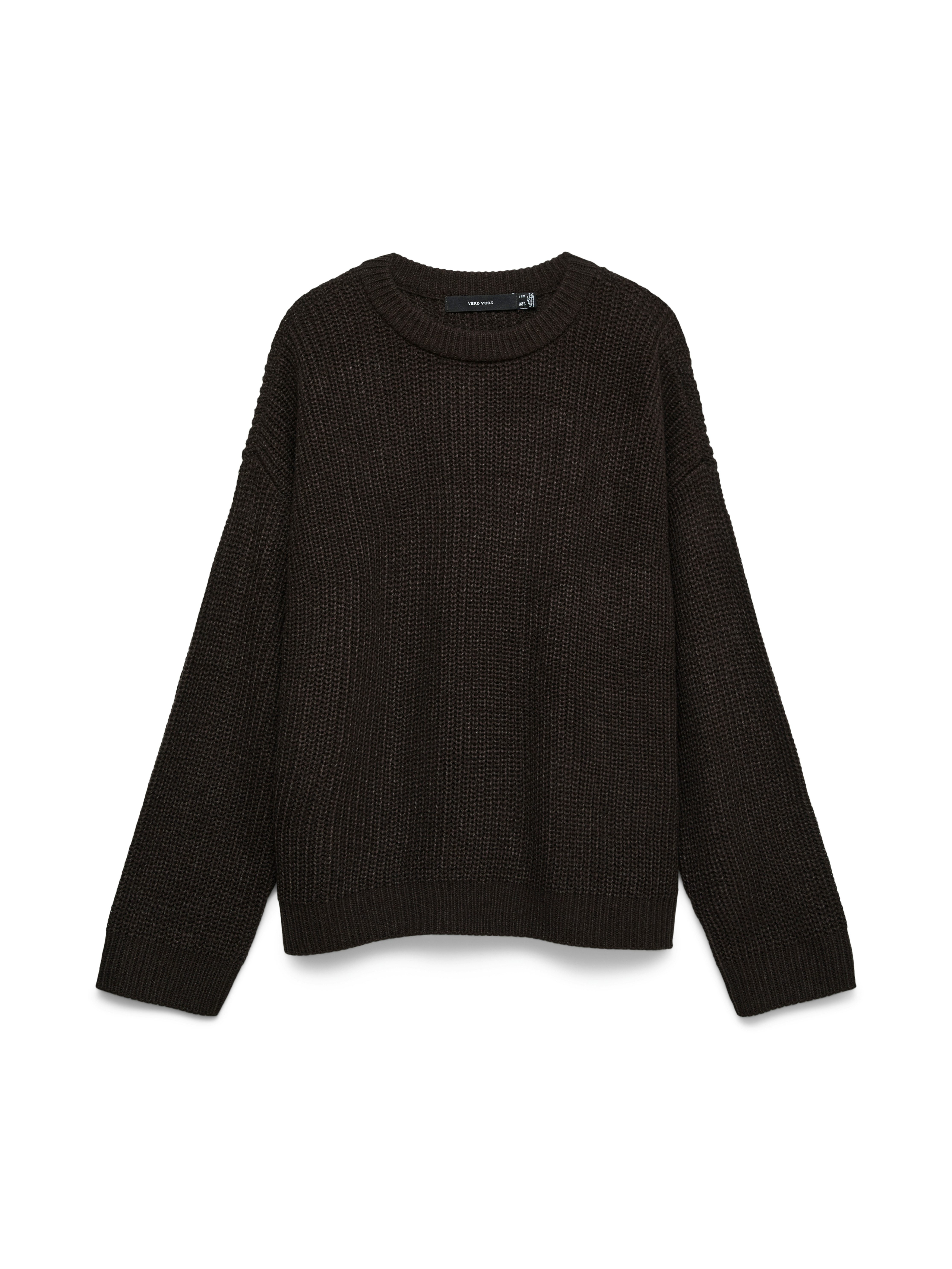 Vero Moda Strickpullover VMLEA LS O-NECK PULLOVER NOOS Kunstfaser