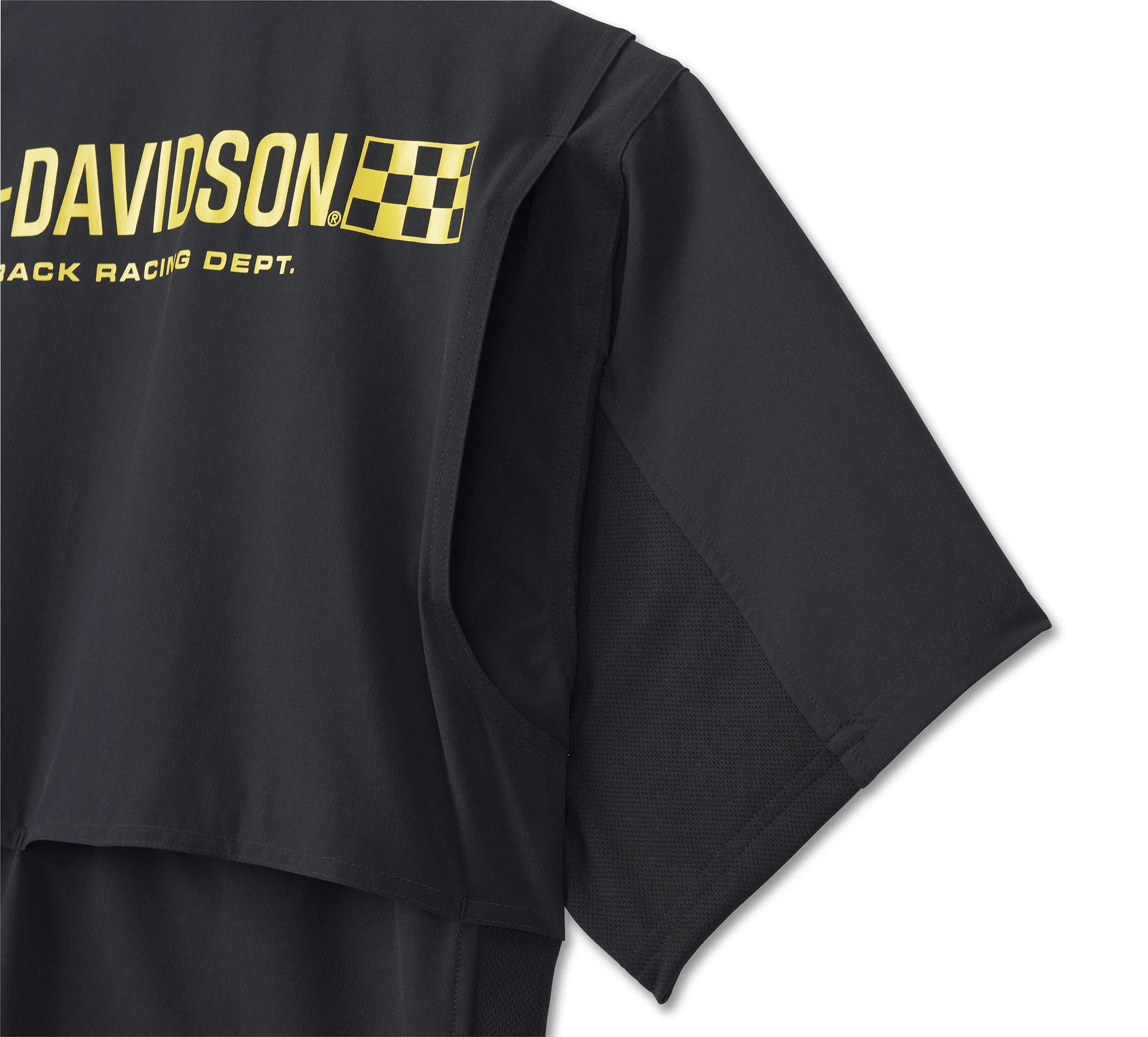 HARLEY-DAVIDSON Kurzarmhemd Herren Biker Wicked Short Sleeved Performance Motorrad Shirt Freizeit Mesh-Belüftung am Rücken