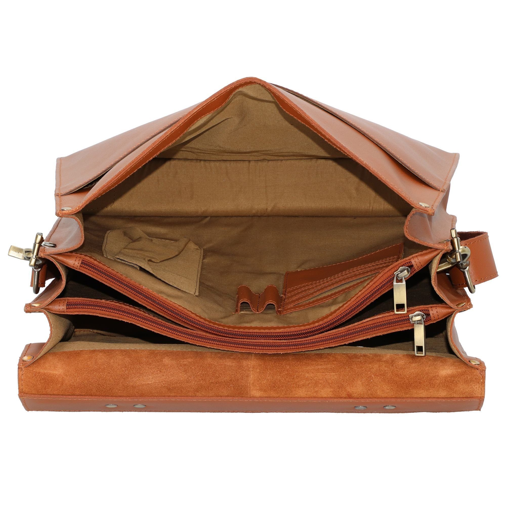 Burkely Aktentasche Vintage, Leder