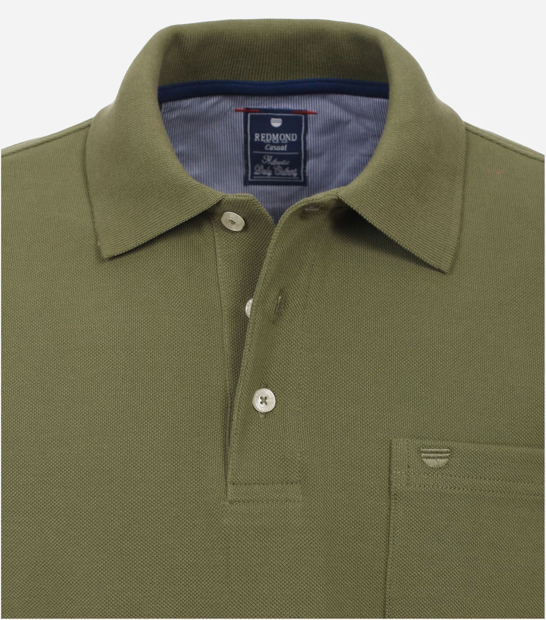Poloshirt Polo-Shirt Redmond Piqué Grün (610)