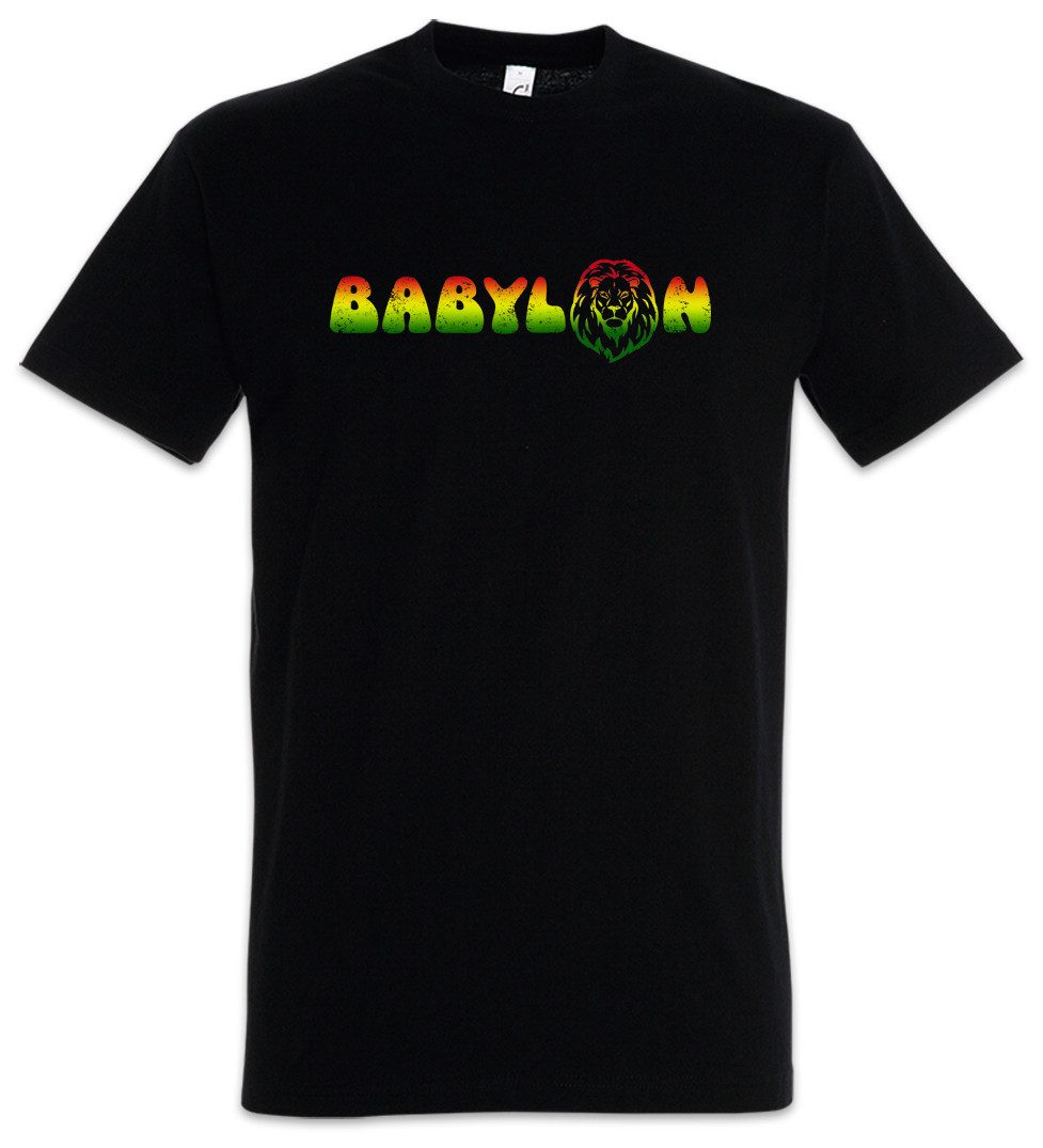 Urban Backwoods Print-Shirt Babylon I Herren T-Shirt Zion Music Jah Babylon Musik Babylon Irie (1-tlg) Reggae Marley Jah Jamaika