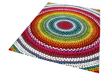 Teppich Teppich modern Wohnzimmer Teppich Regenbogen bunt, Carpetia, rechteckig, Höhe: 13 mm