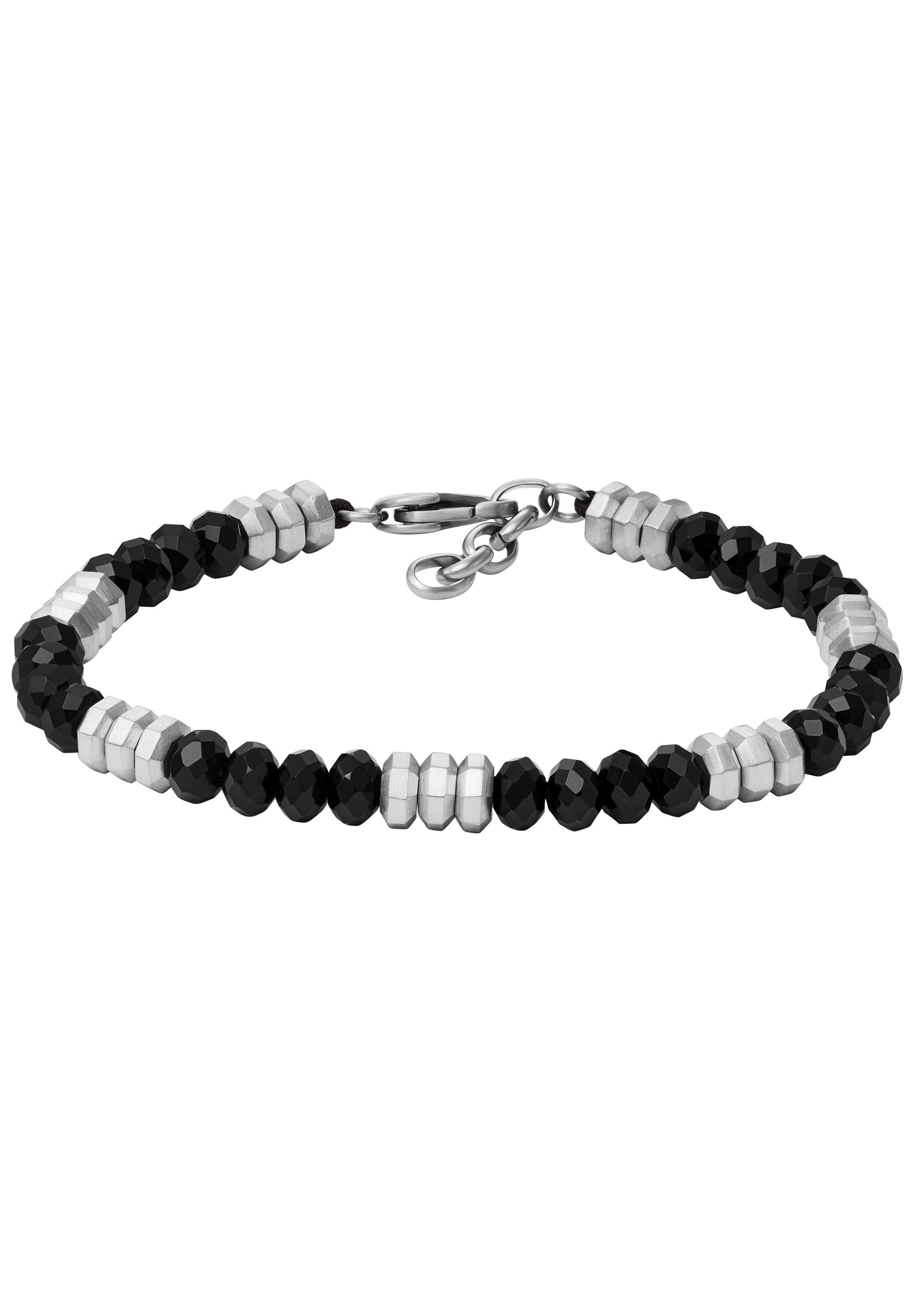 Fossil Armband Schmuck Geschenk Edelstahl Armschmuck JEWELRY ALL STACKED UP, mit Agate