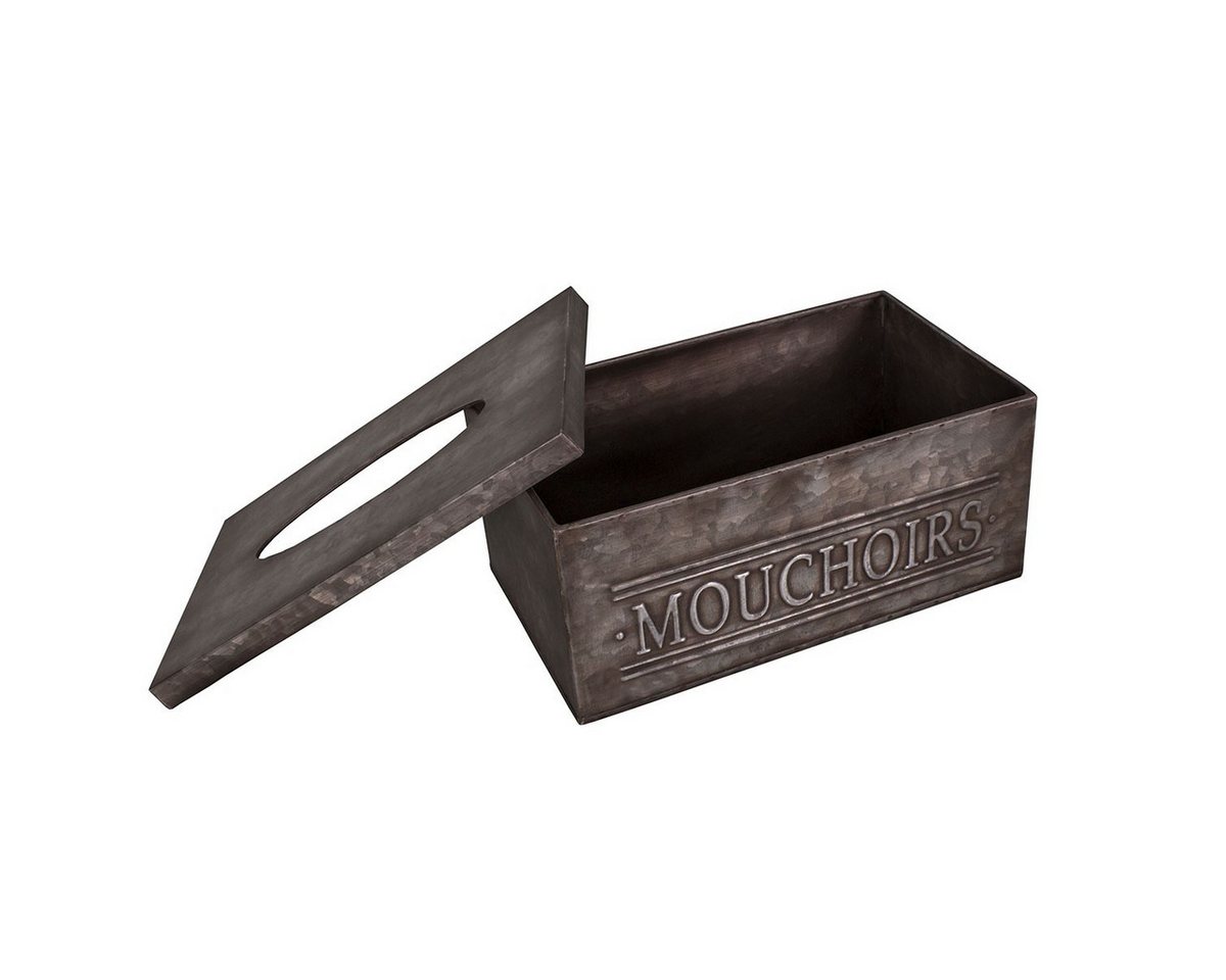 Thumbnail - AnticLine Aufbewahrungsbox Antic Line Tücherbox Metallbox Tissuebox Kiste Box 1 Fächer SEB17587