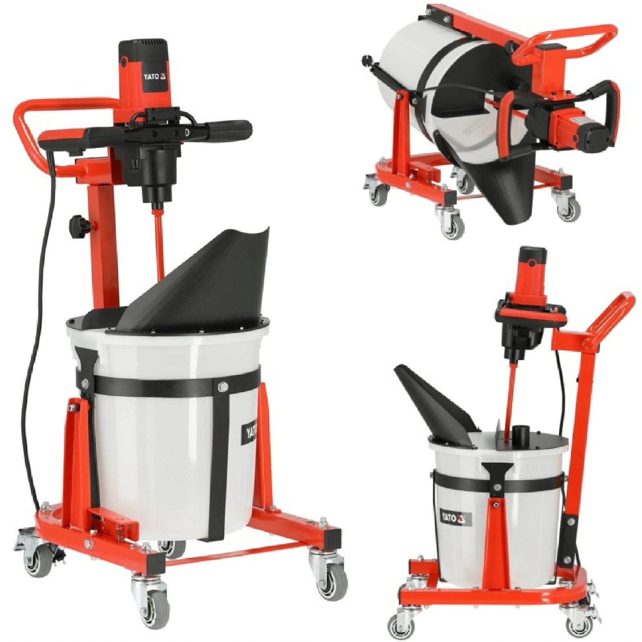 Yato Betonmischer Betonmischer, Mischstation, Rührgerät 50 Liter 1600W, Zwangsmischer, Qualität