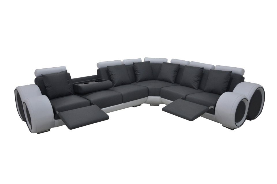 JVmoebel Ecksofa Brauner Luxus Ecksofa Polstermöbel L-Form Couch Modernes Design Neu, Made in Europe