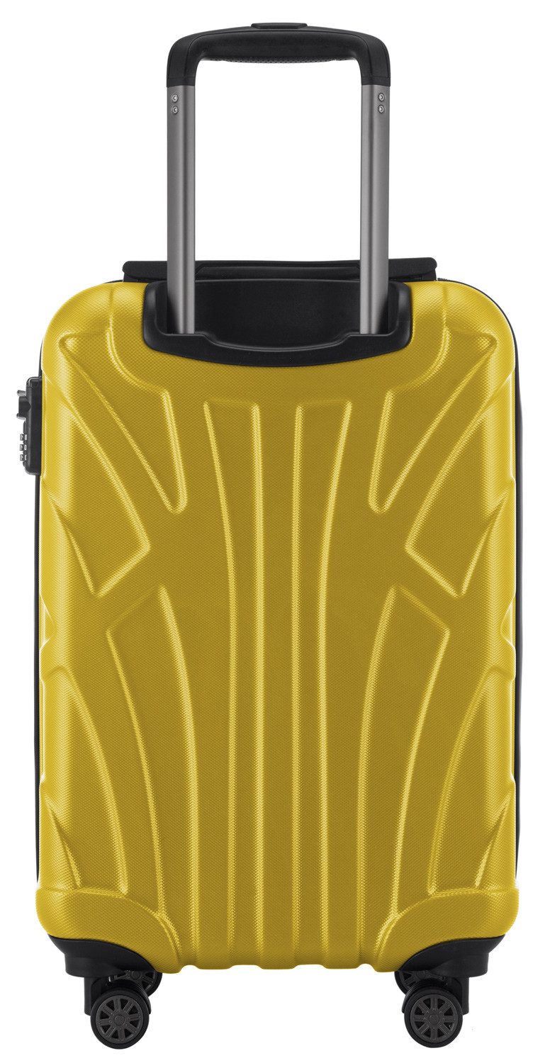Suitline Handgepäckkoffer S1, 4 Rollen, Trolley 55x35x20 cm Bordgepäck Koffer Doppelrollen 34 L