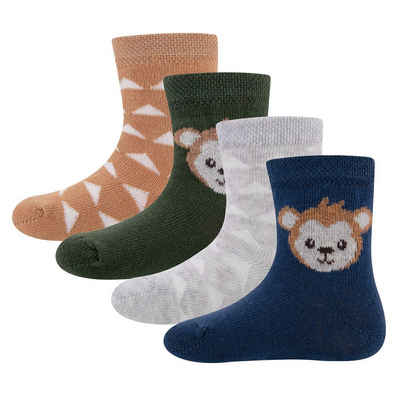 Ewers Socken Socken Äffchen (4-Paar)
