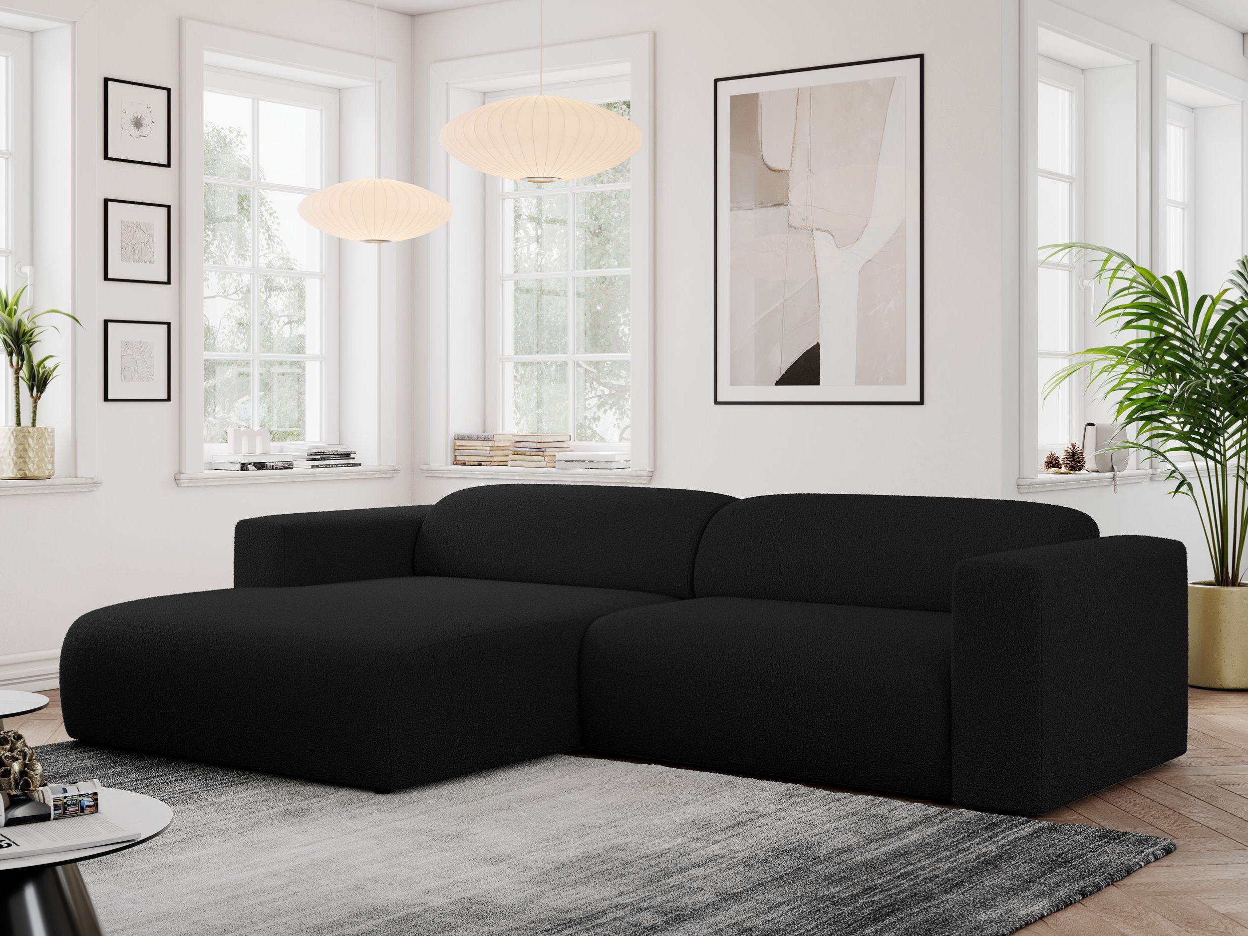MKS MÖBEL Ecksofa PASADENA, Set, Wellenfedern, günstig online kaufen