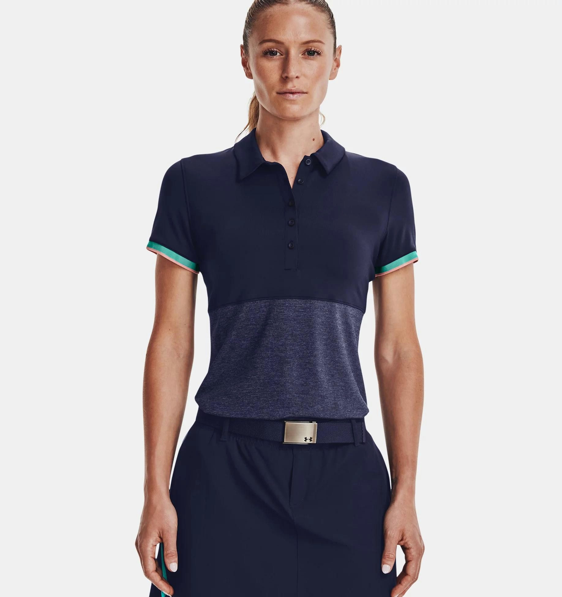 Under Armour® Poloshirt Under Armour Golf Polo Zinger Point Navy Damen
