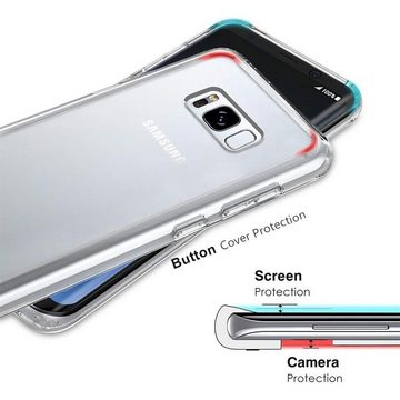 CoolGadget Handyhülle Transparent Ultra Slim Case für Samsung Galaxy S8 Plus 6,2 Zoll, Silikon Hülle Dünne Schutzhülle für Samsung S8+ Hülle