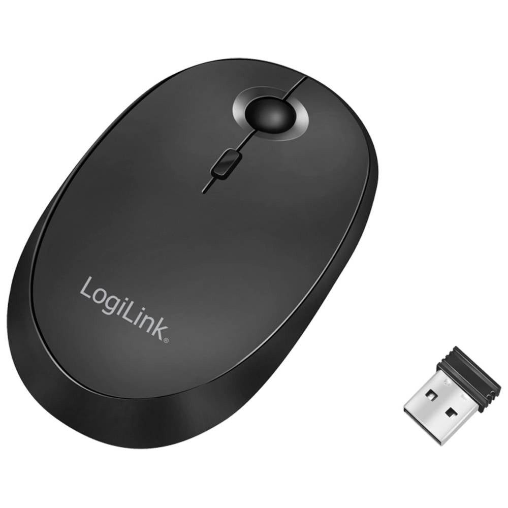 LogiLink Funk & Bluetooth Dual-Maus, 2.4 GHz, 800/1200/1600 dpi ID0204 Mäuse (Wiederaufladbar)